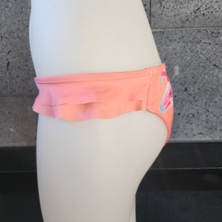 Loco Boutique Woman's Tropical Orchid Double Side Ruffle Bikini Bottom - Loco Boutique