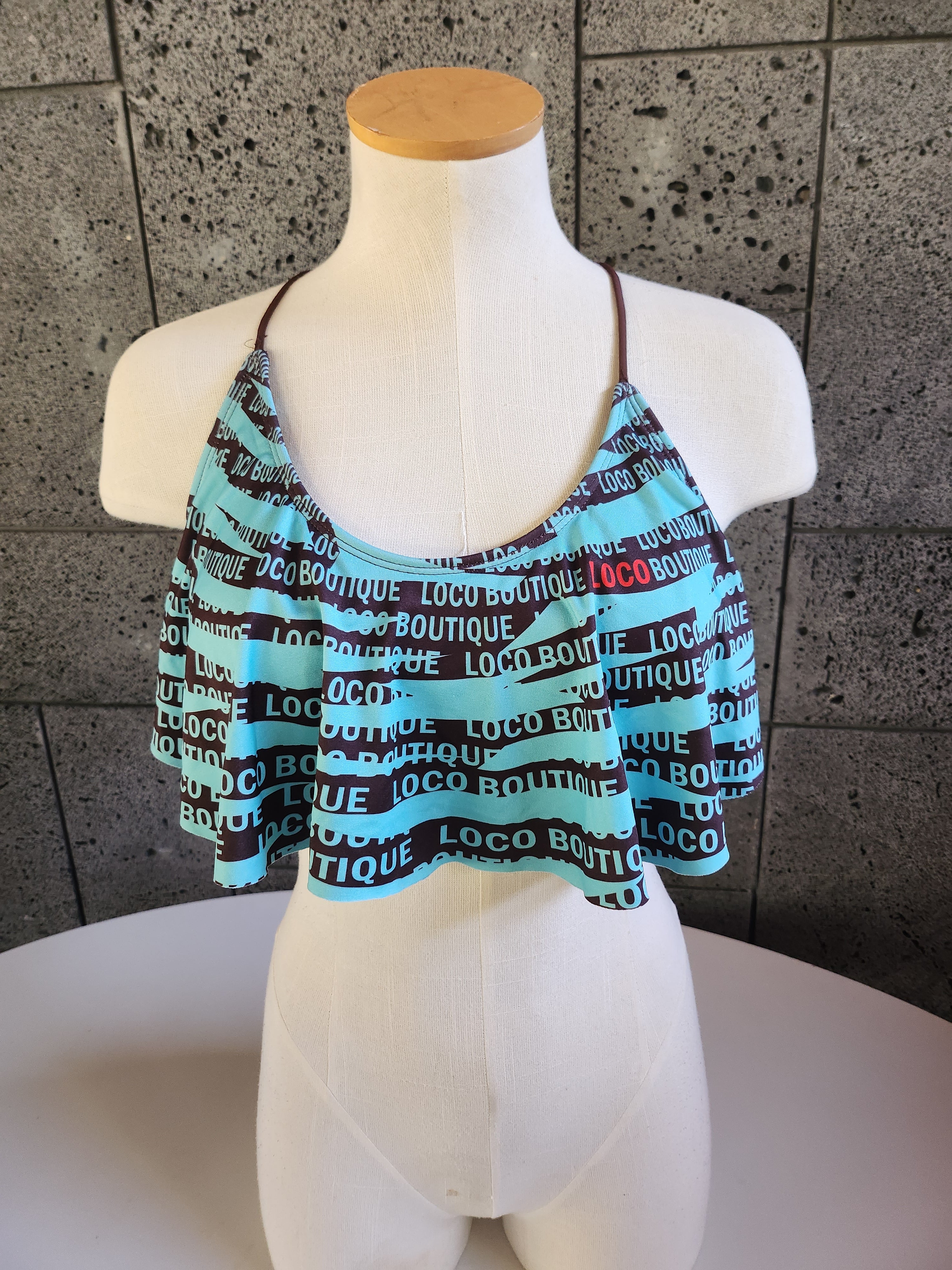 Loco Boutique Mania Flounce Crop Top