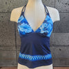 Loco Boutique Makiki Double Strap Tankini Top - Blue / XS
