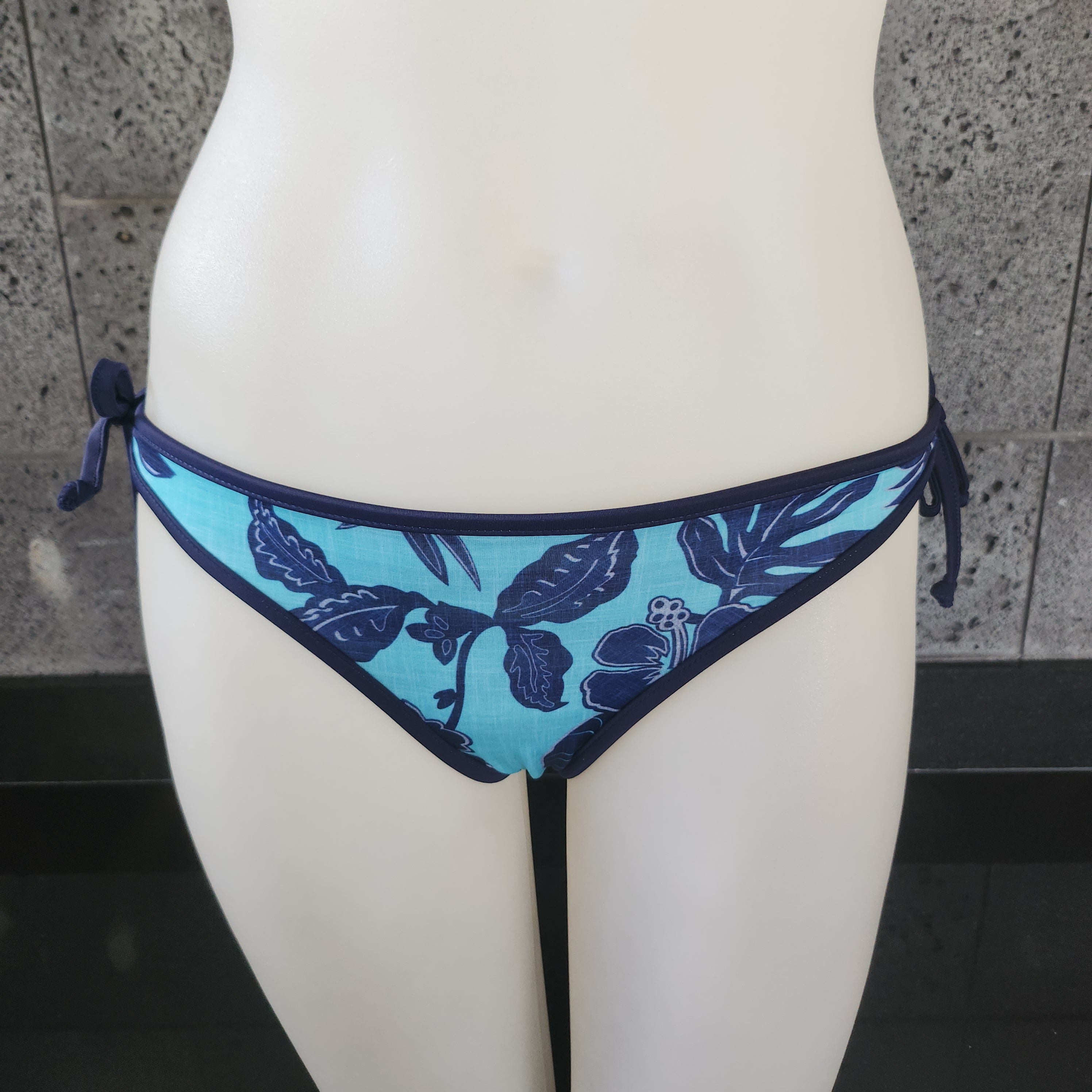 Loco Boutique Thicket Linen Stripe Reversible Bottom Side Ties