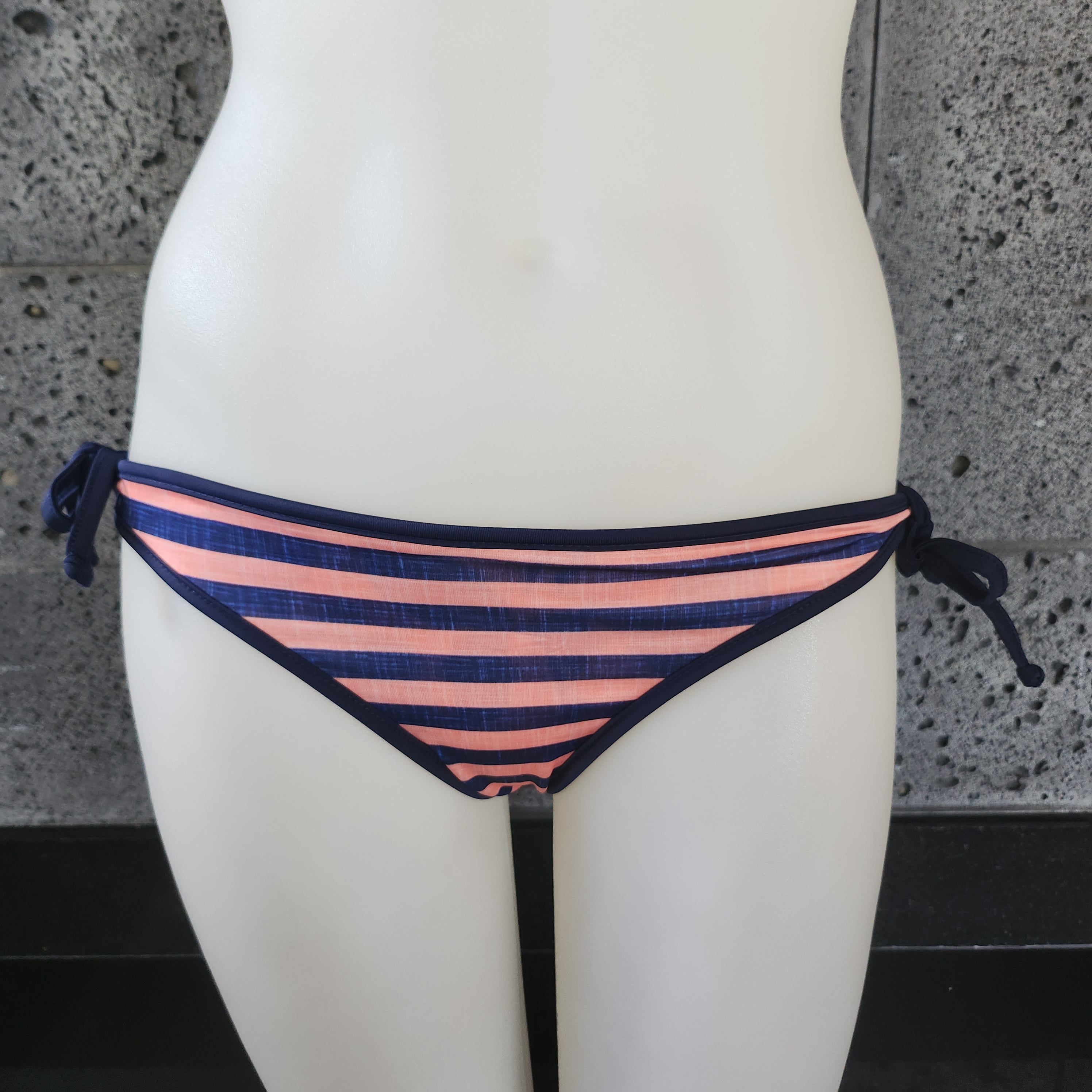 Loco Boutique Thicket Linen Stripe Reversible Bottom Side Ties