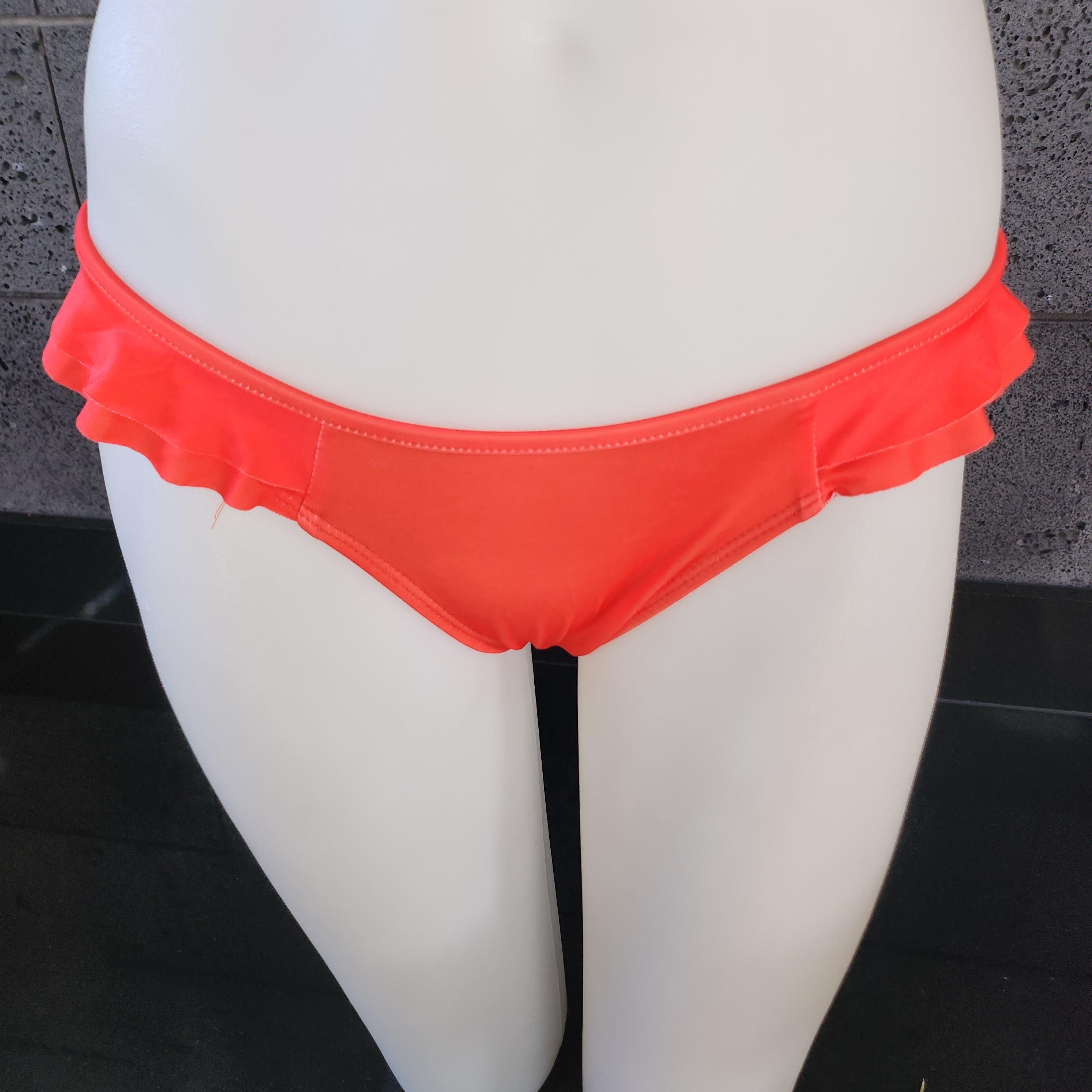 Loco Boutique Solid Logo Double Sided Ruffles Bikini