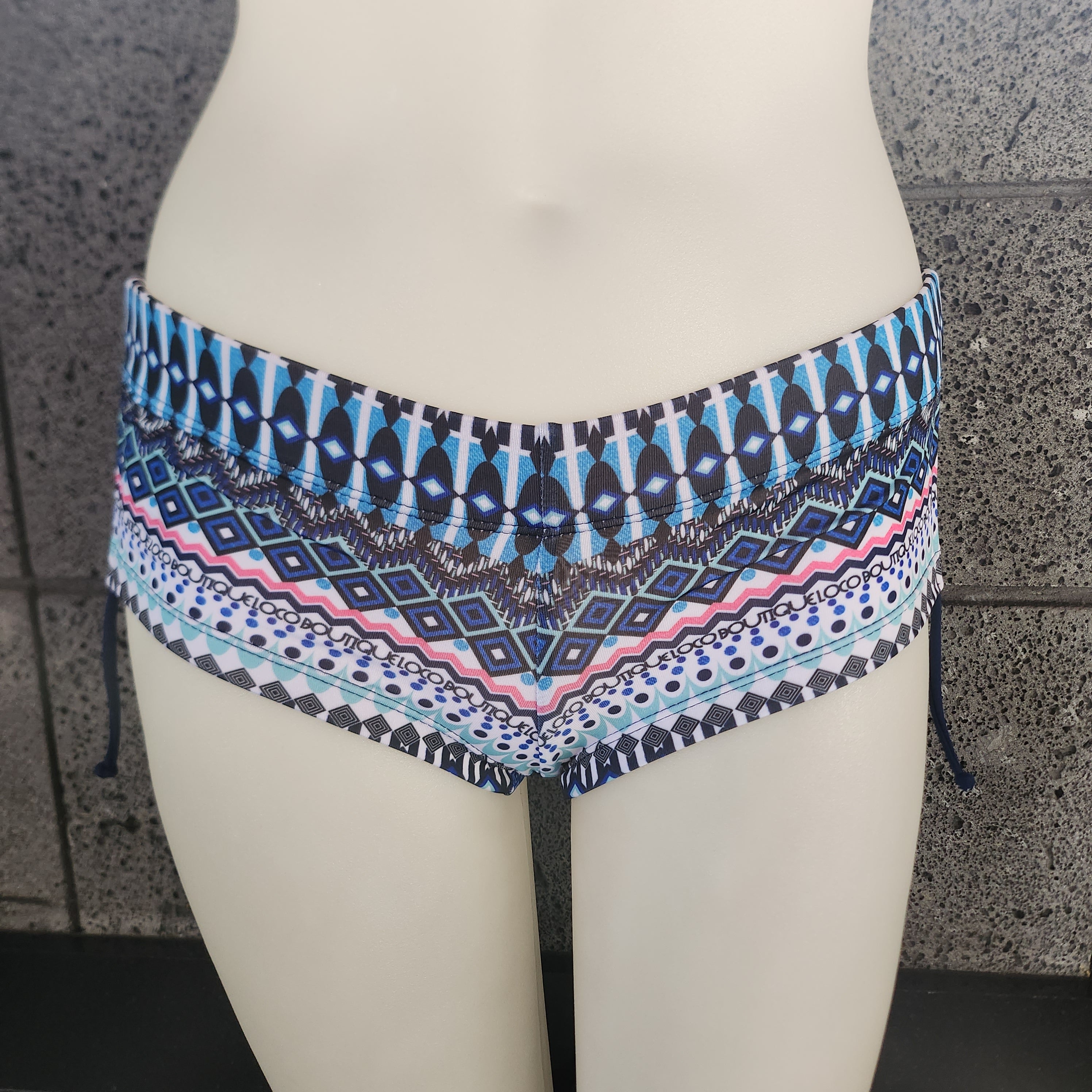 Loco Boutique Azteque Side Gathered Boyshorts