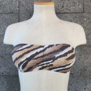 Loco Boutique Tiger Strappy Back Bandeau