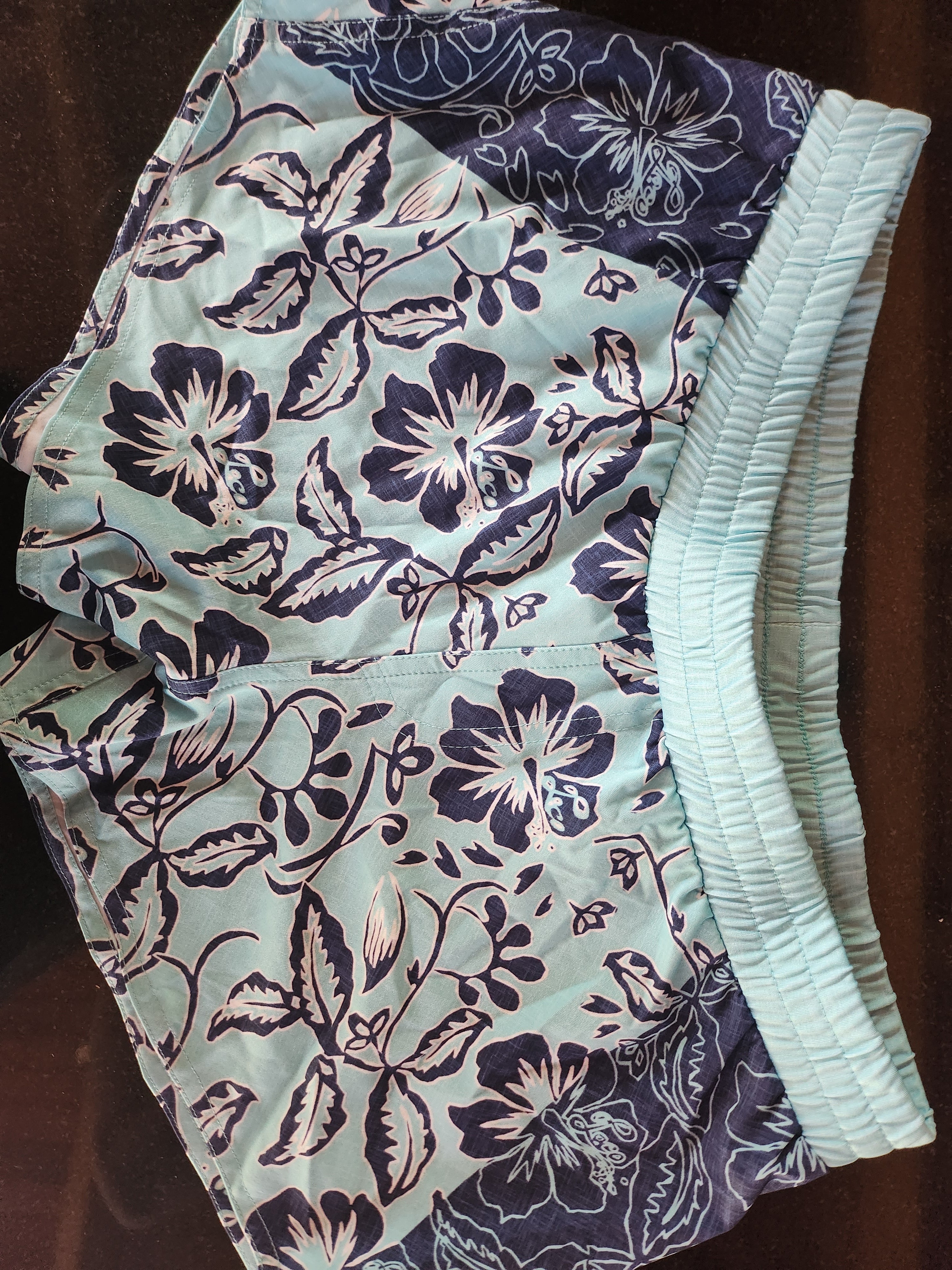 Loco Boutique Nostalgia Flowers Elastic Waistband Boardshorts