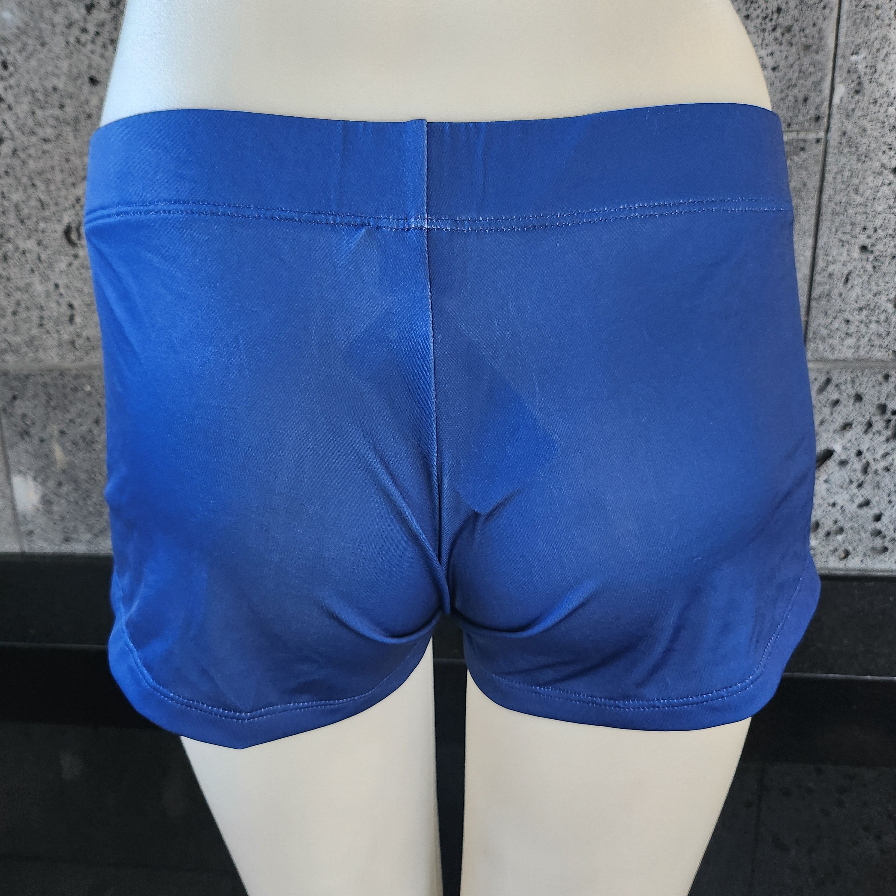 Loco Boutique Solid Logo Fitted Shorts