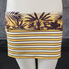 Falda reversible de rayas de sombra - ORO / S