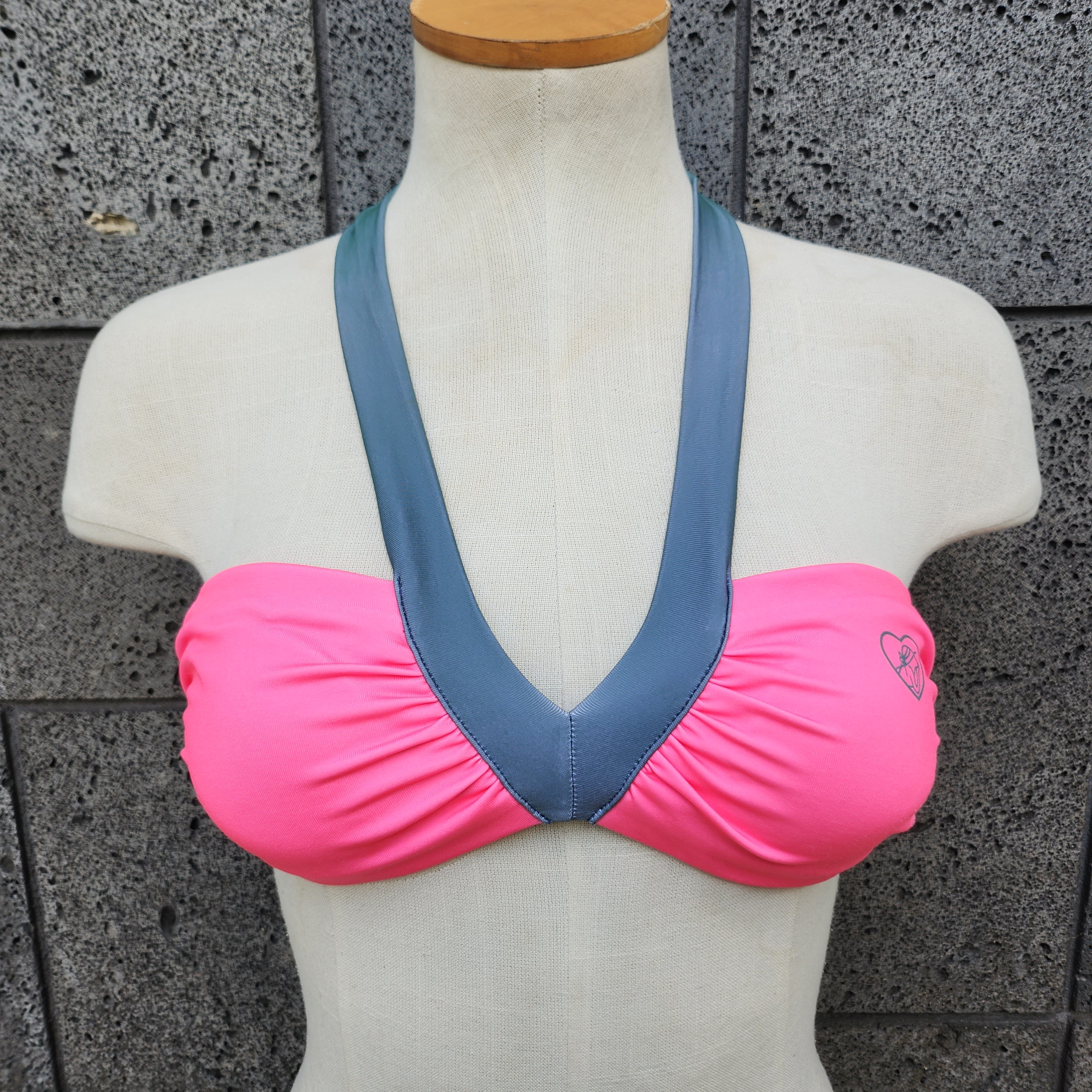 Loco Boutique Solid Bright Bandeau Bikini Top