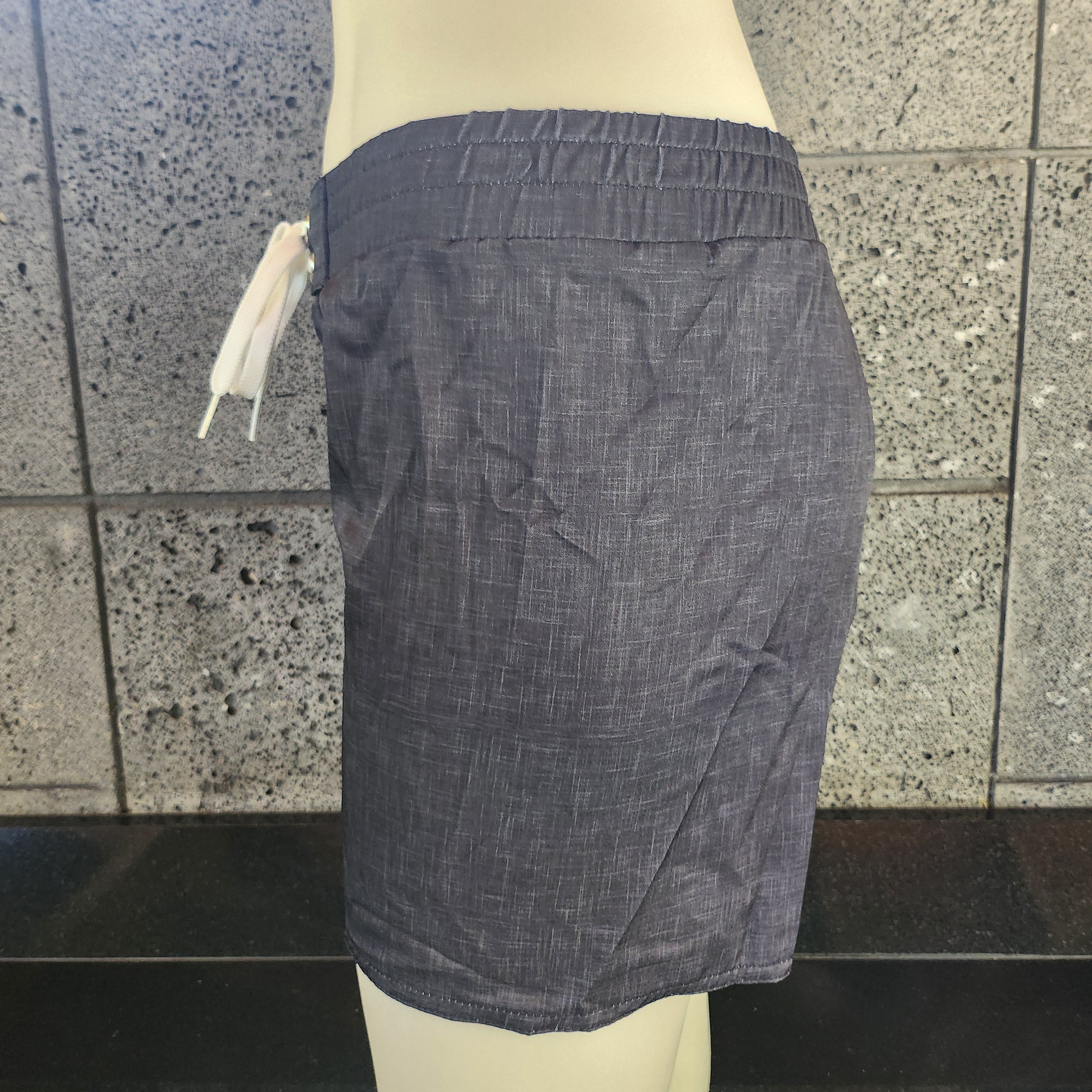 Loco Boutique Linen Mid-Thigh Length Boardshort