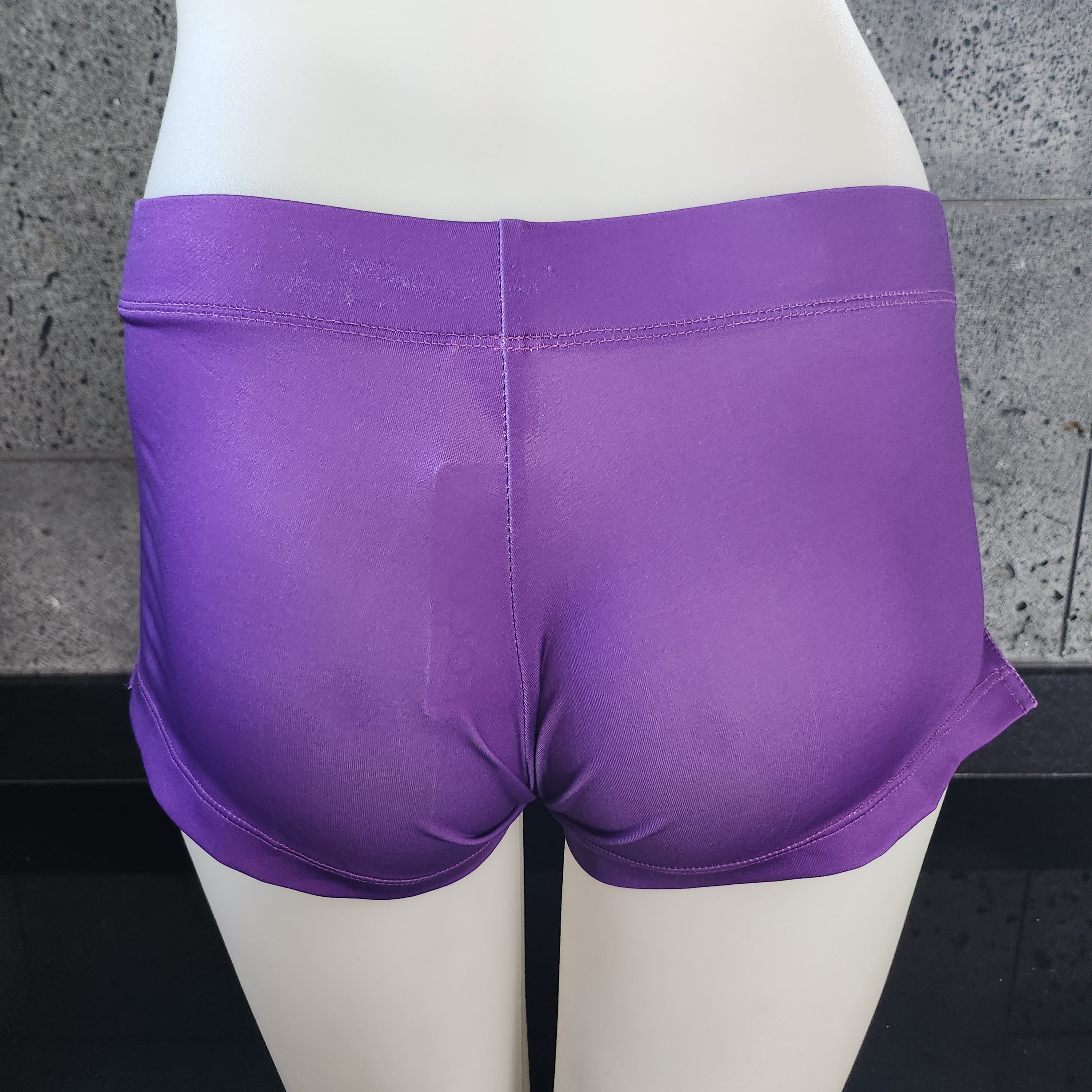 Loco Boutique Solid Logo Fitted Shorts