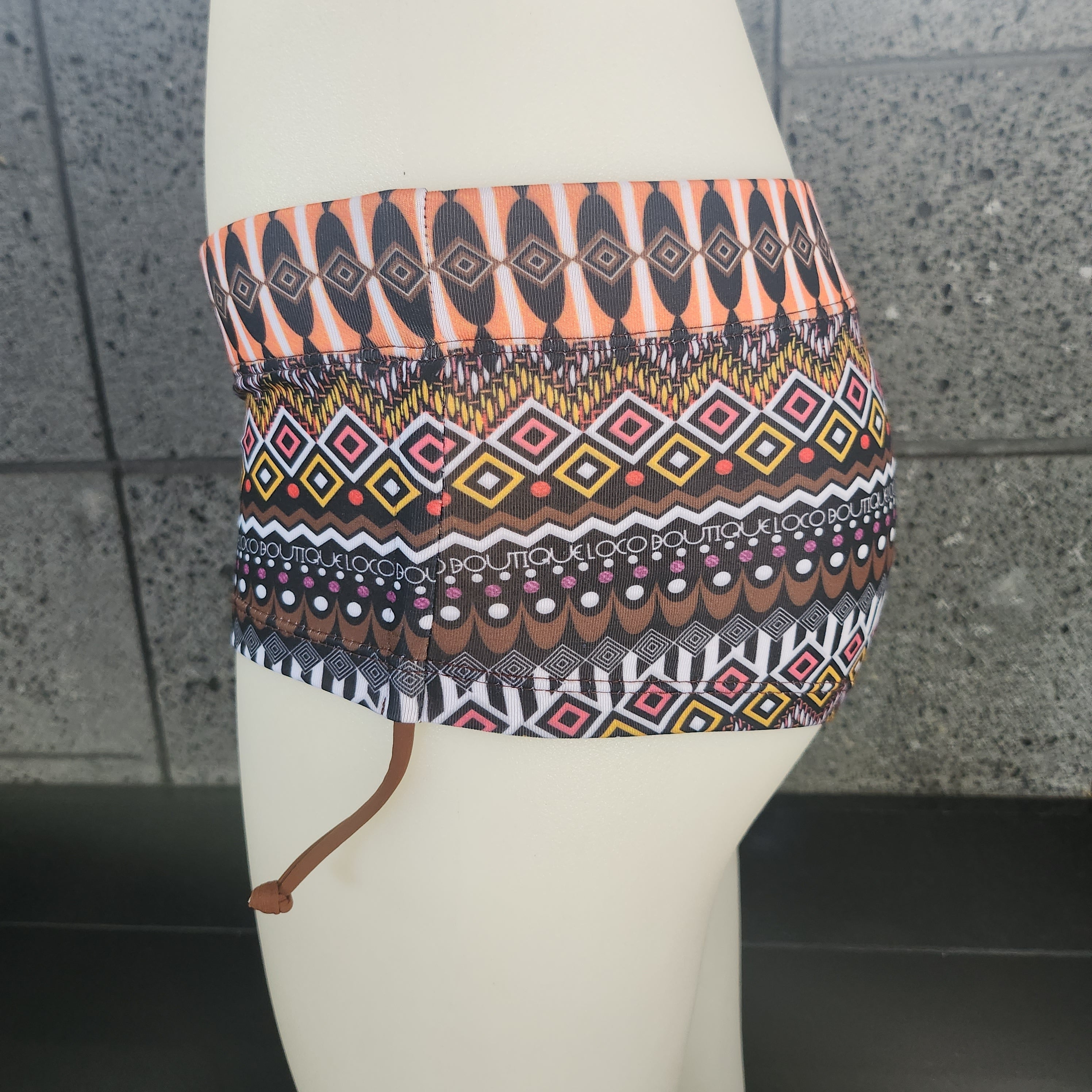 Loco Boutique Azteque Side Gathered Boyshorts