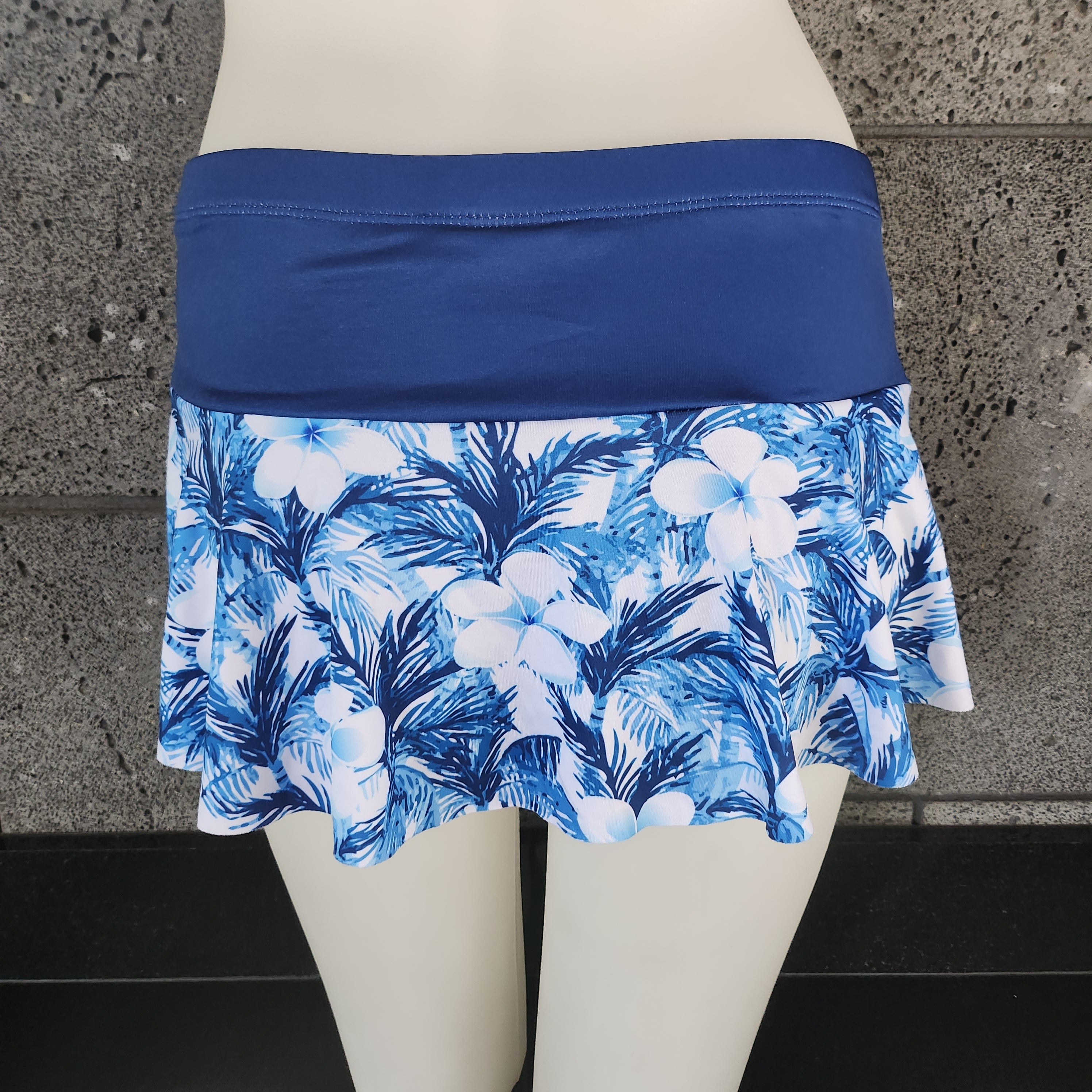 Plumeria & Palm Flared Skort