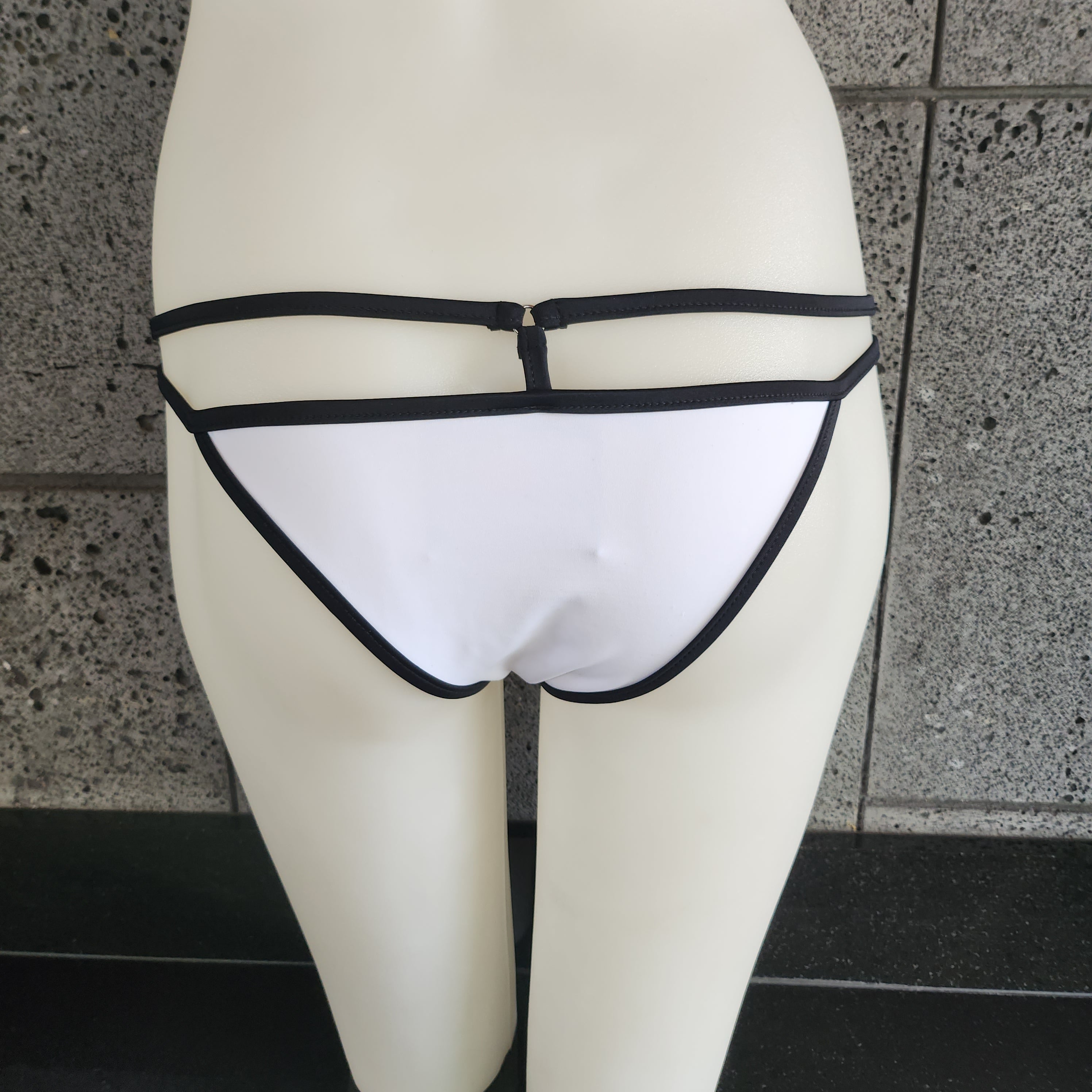 Loco Boutique Pure B&W High-Cut Thong