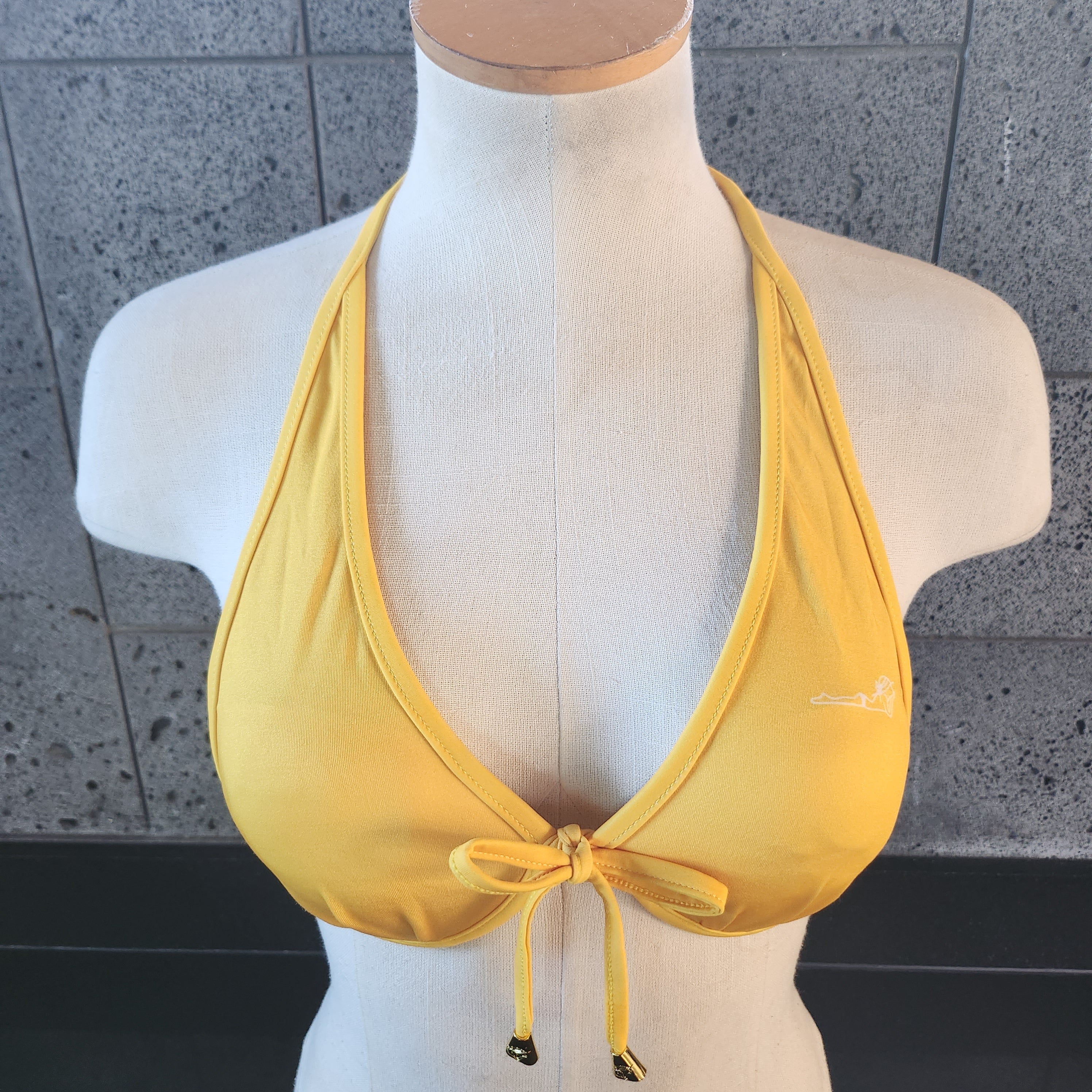 Loco Boutique Solid Logo Tie Back Underwire