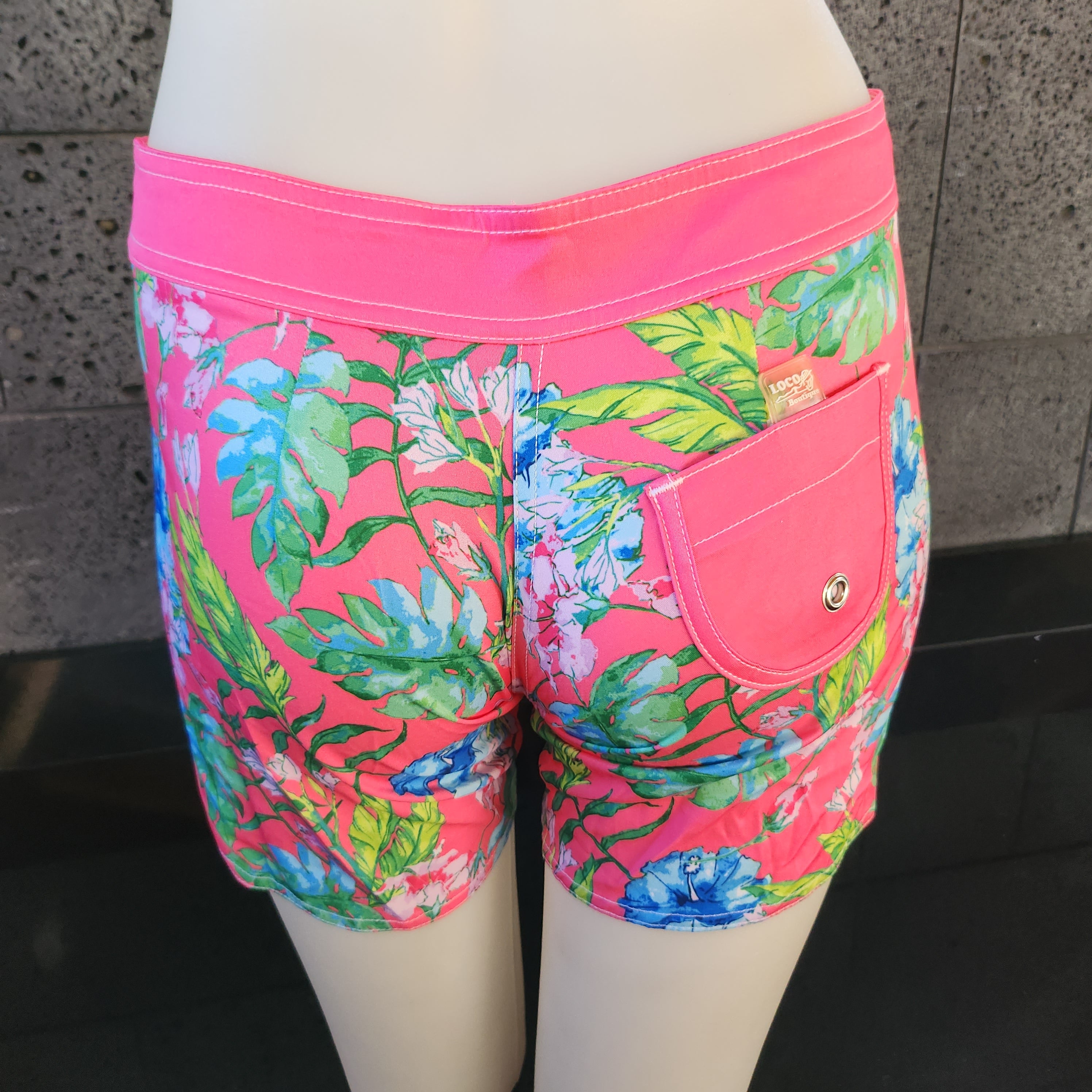 Loco Boutique Water Color Mid-Thigh Length Boardshort