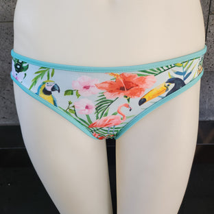 Loco Boutique Woman's Tropical Bird 1 1/2" Side Bikini Bottom