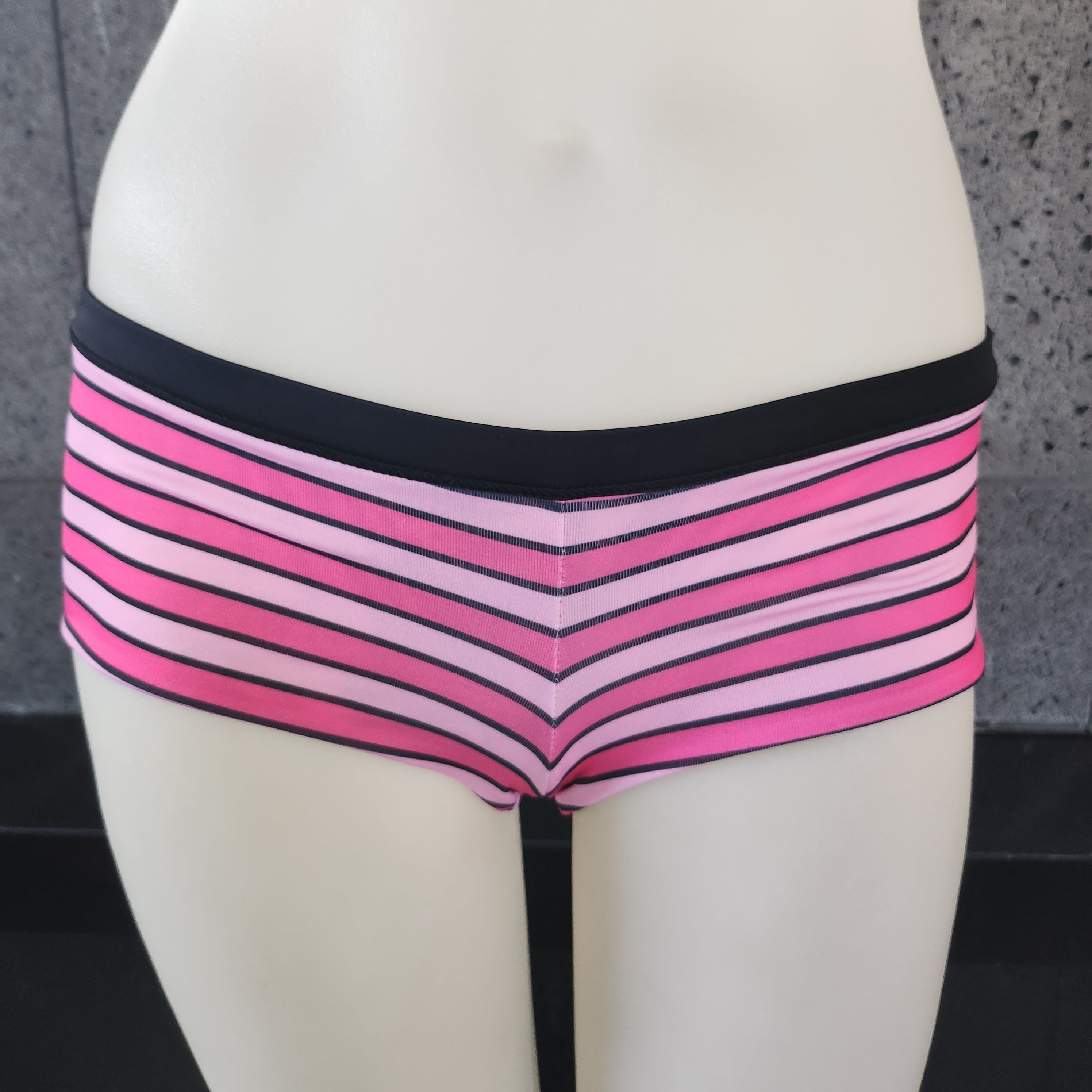 Loco Boutique Shadow Stripe Reversible Boyshort Swim Bottom
