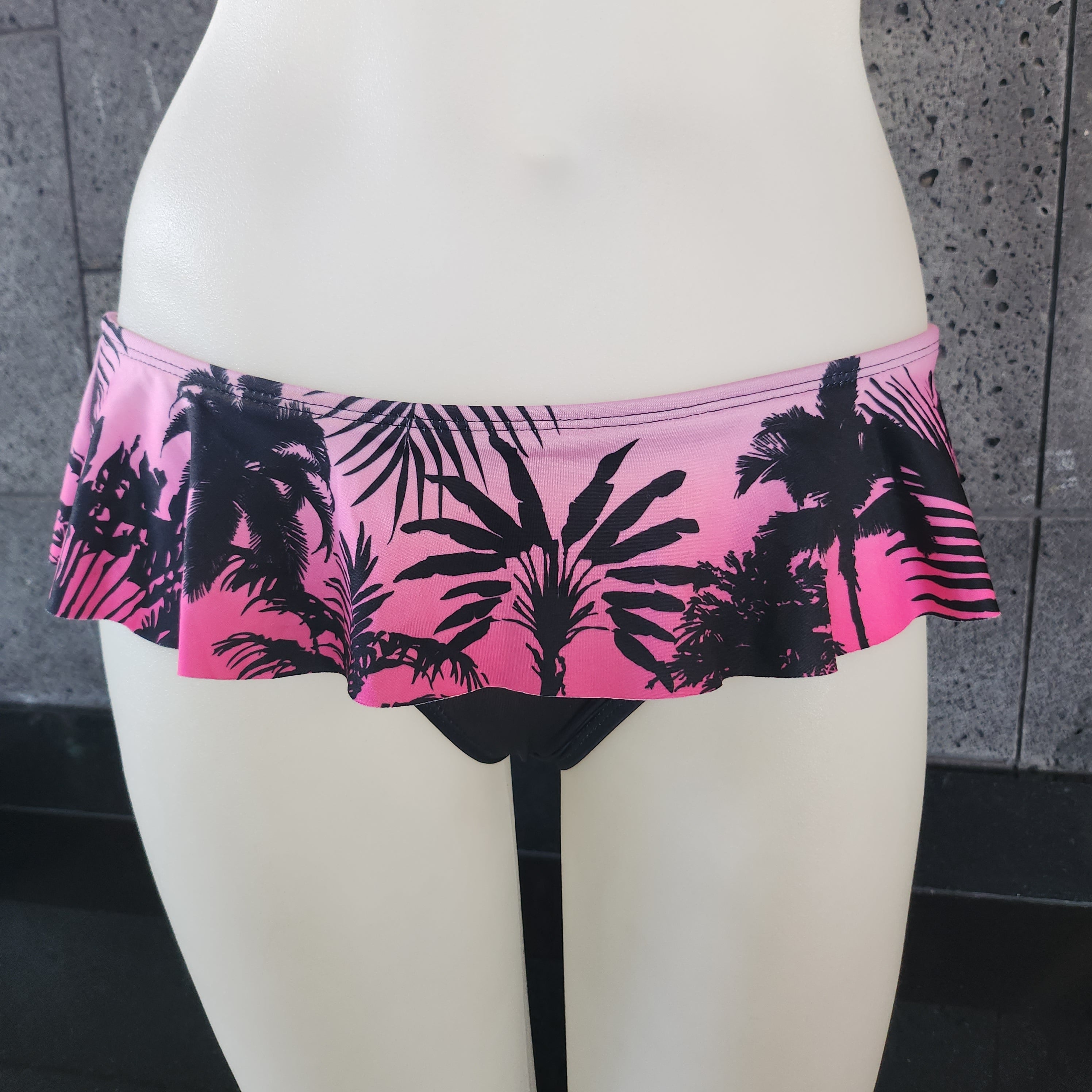 Loco Boutique Shadow Stripe Skirted Bottom