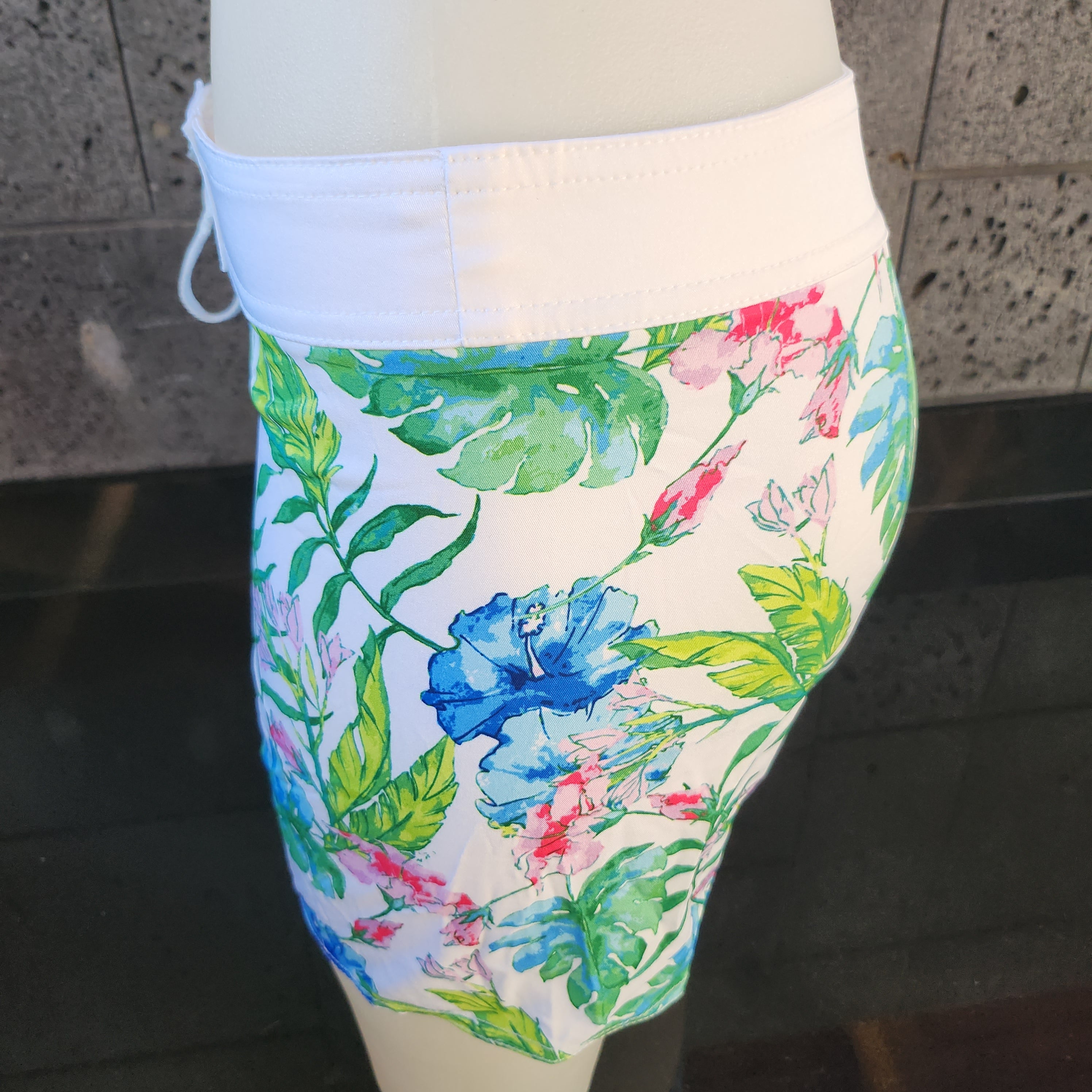 Loco Boutique Water Color Mid-Thigh Length Boardshort