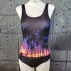 Purple Evening One Piece - BLACK / XS