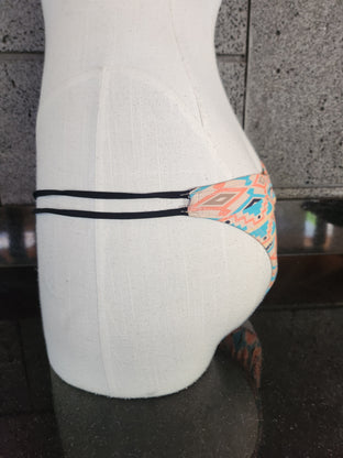 Loco Boutique A-Batik Strappy Side Cinched Rear Bikini Bottom
