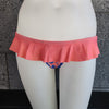 Loco Boutique Paisley Skirted Bikini Bottom - CORAL / XS