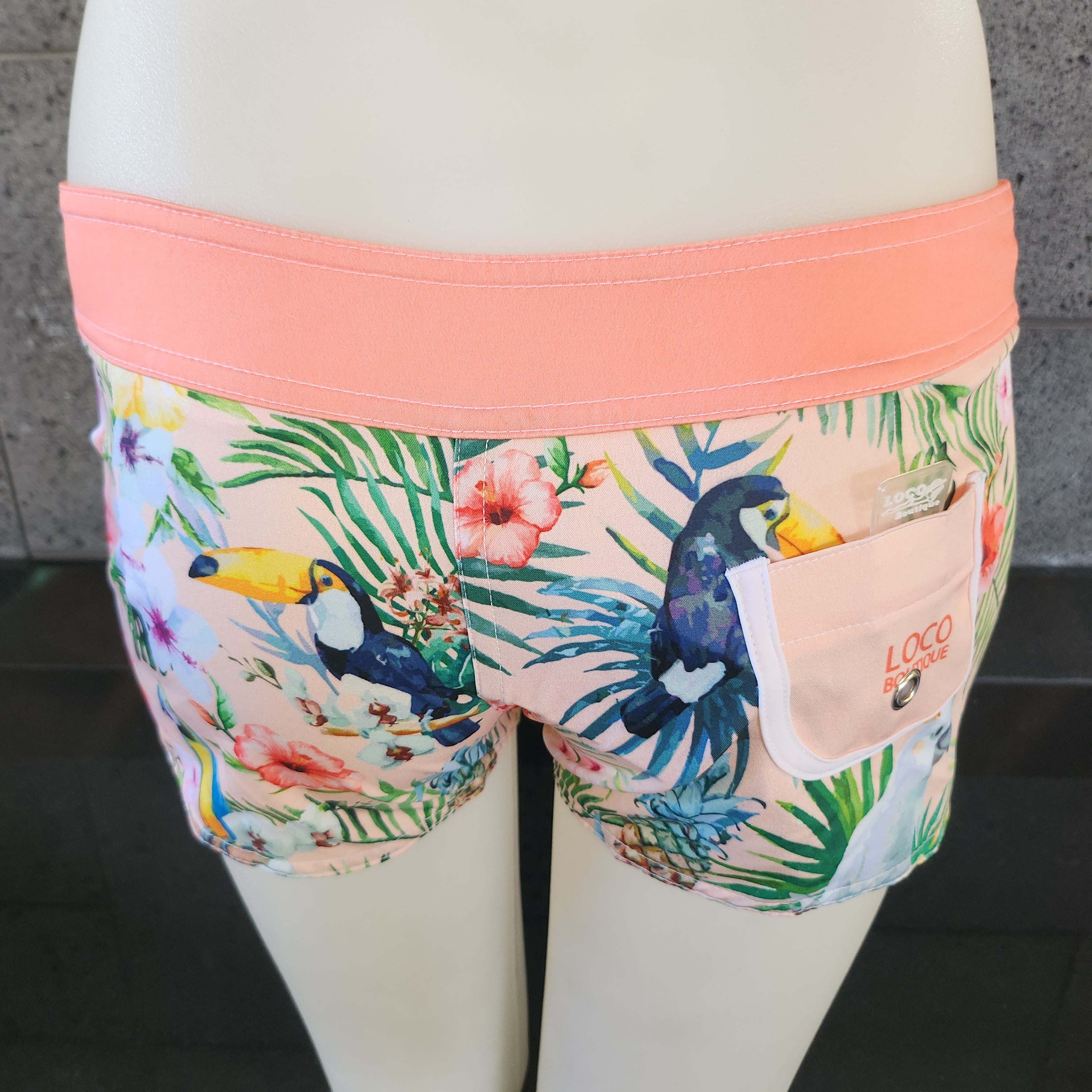 Loco Boutique Woman's Tropical Bird Boardshort