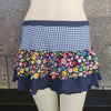 Loco Boutique Bloom Double Ruffle Skirt - NAVY / S