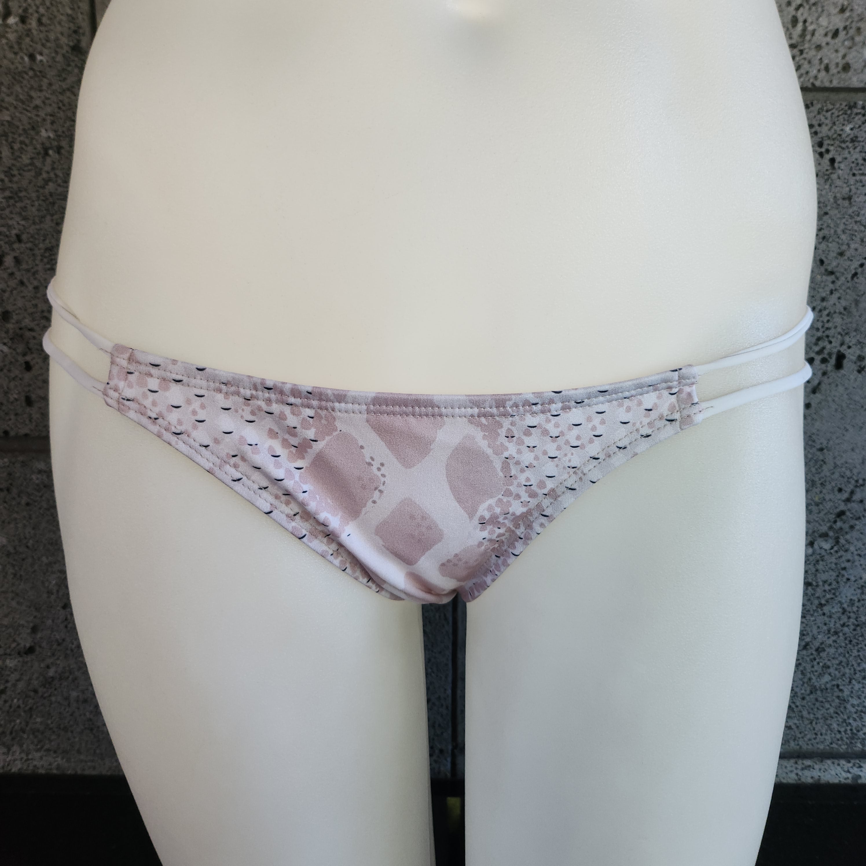 Loco Boutique P-Python Strappy Side Cinched Rear Bikini Bottom