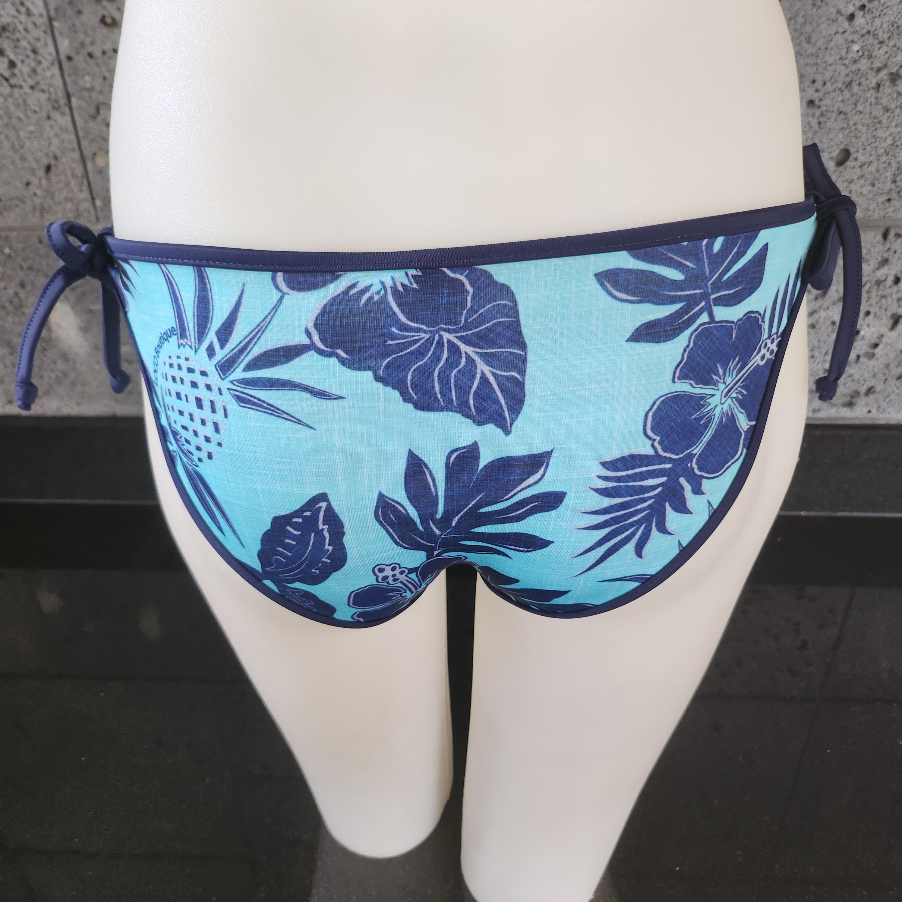 Loco Boutique Thicket Linen Stripe Reversible Bottom Side Ties