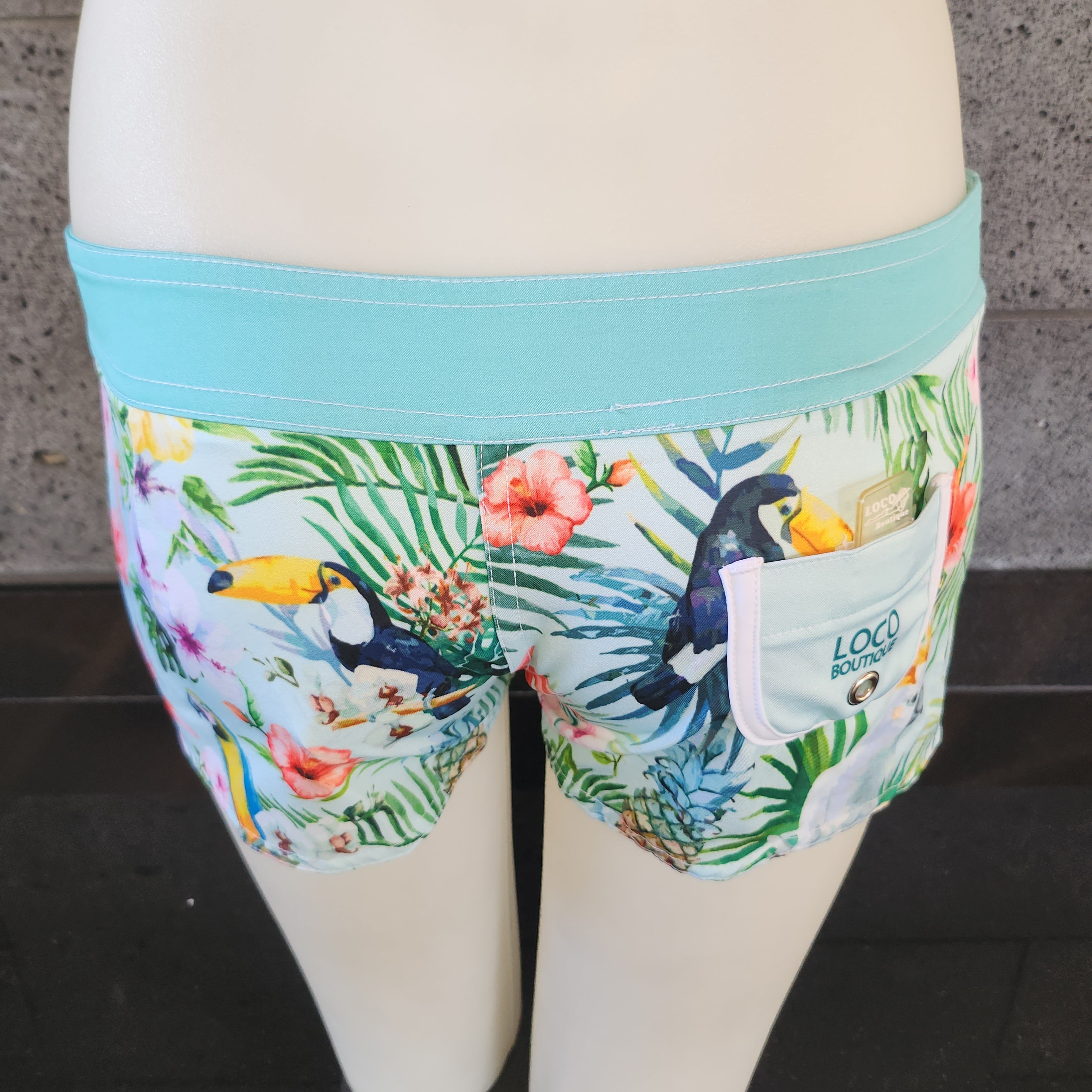 Loco Boutique Woman's Tropical Bird Boardshort