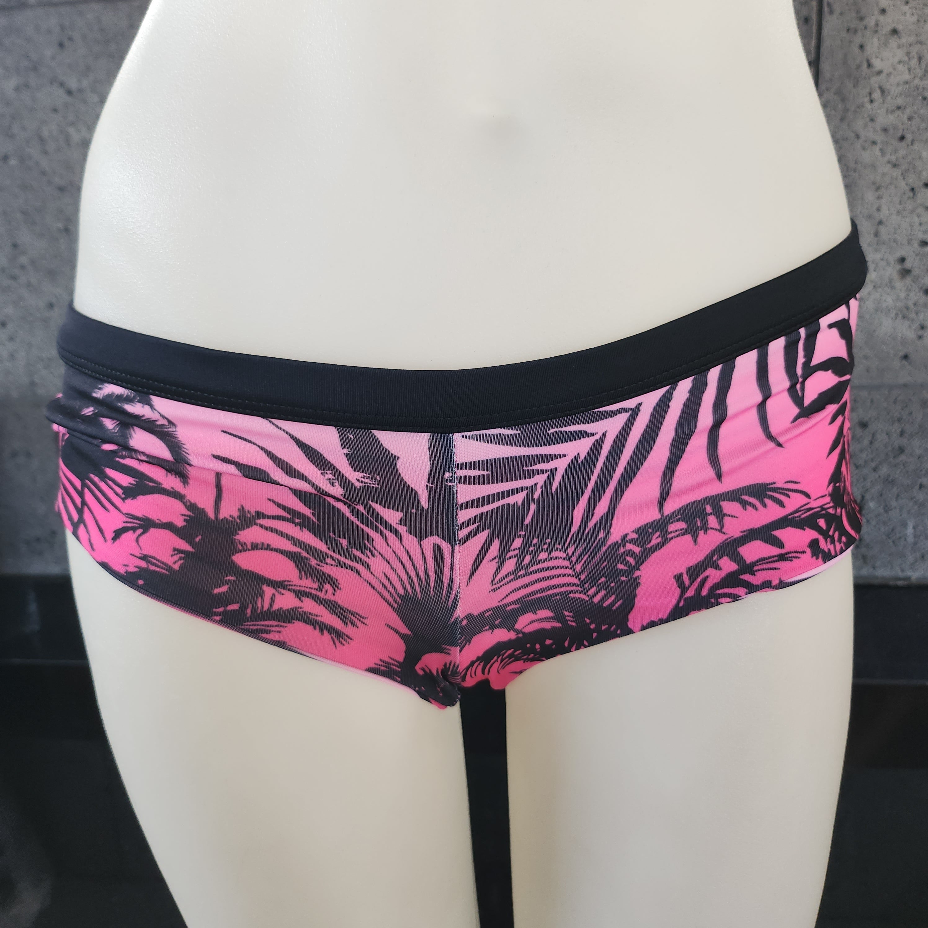 Loco Boutique Shadow Stripe Reversible Boyshort Swim Bottom