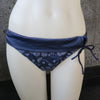 Loco Boutique Floral Stitch Folded Over - NAVY / L