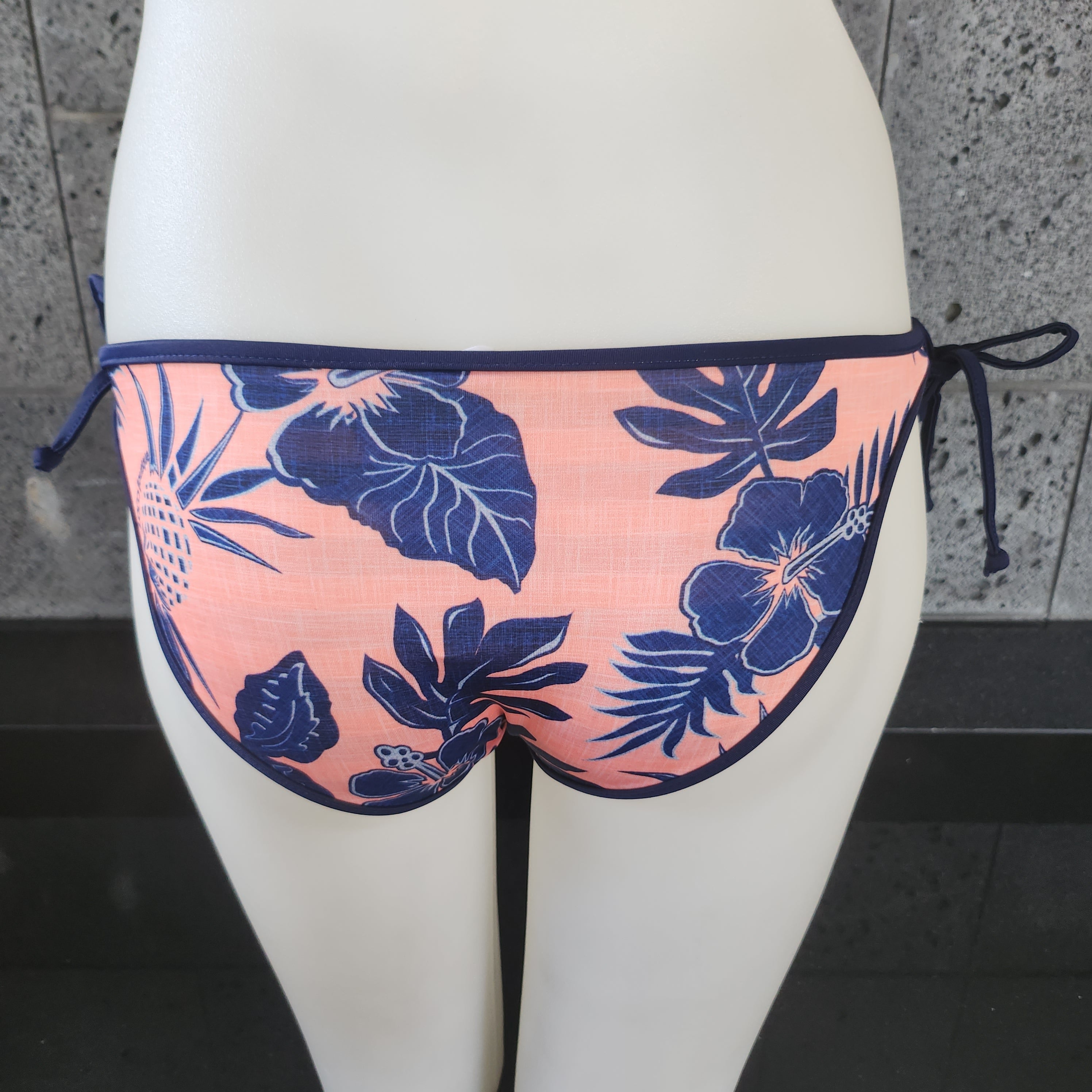 Loco Boutique Thicket Linen Stripe Reversible Bottom Side Ties