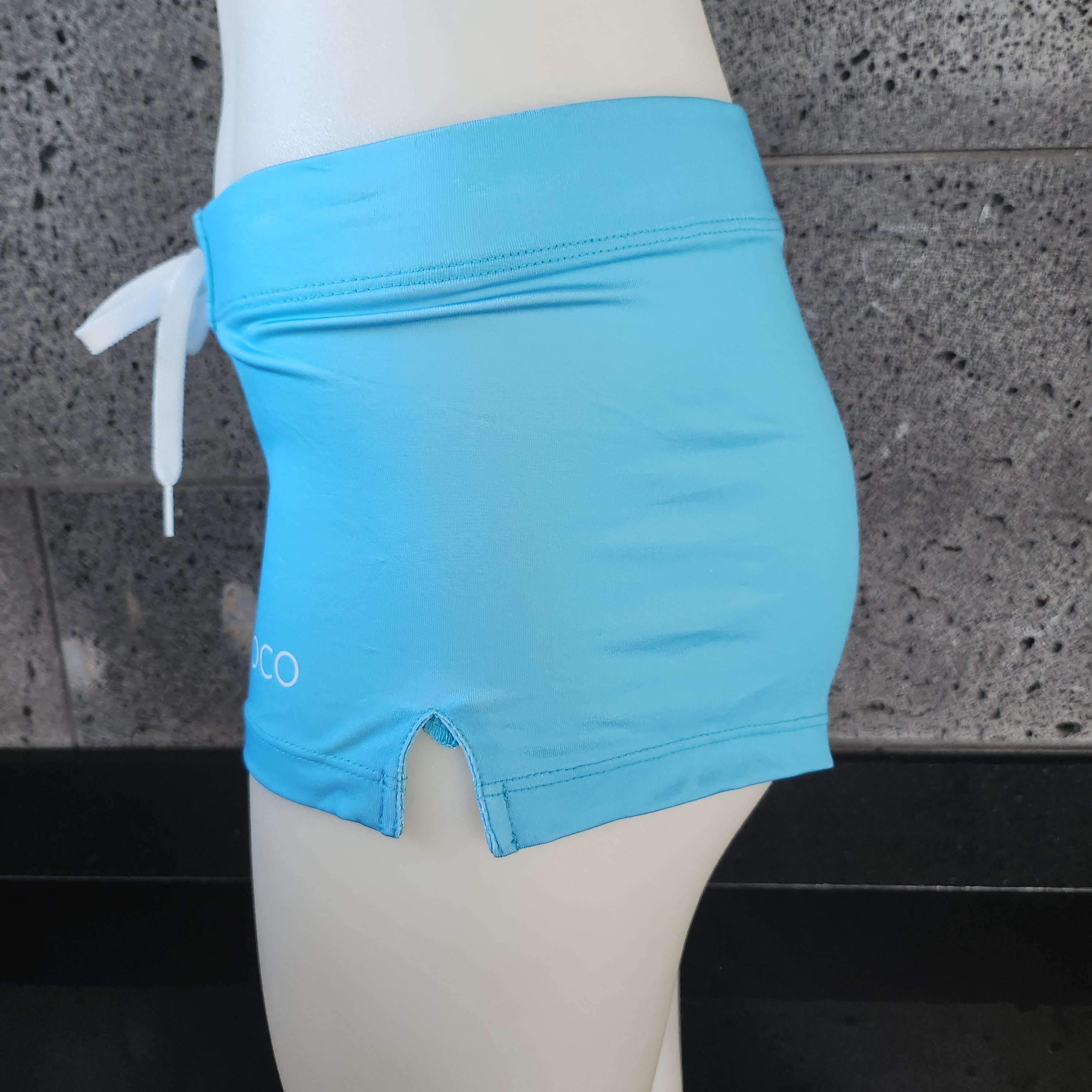 Loco Boutique Solid Logo Fitted Shorts