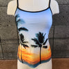Loco Boutique Ko Olina Sunset Cami Tankini - BLACK / XS