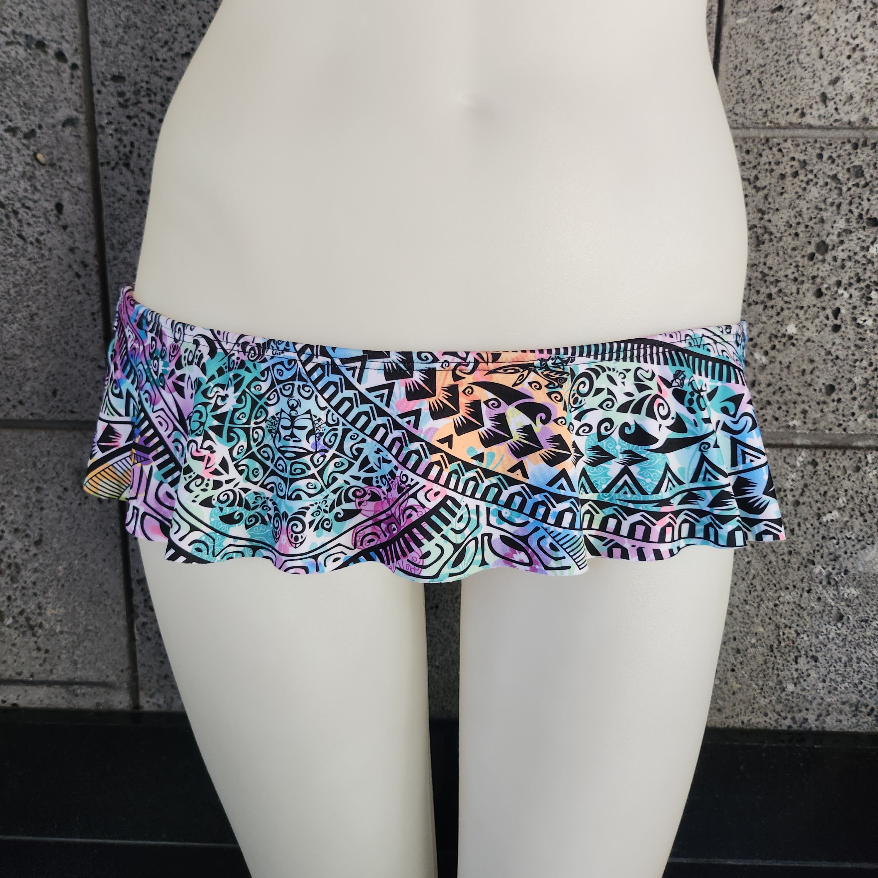 Loco Boutique Hawaiian Tats Skirted Bottom