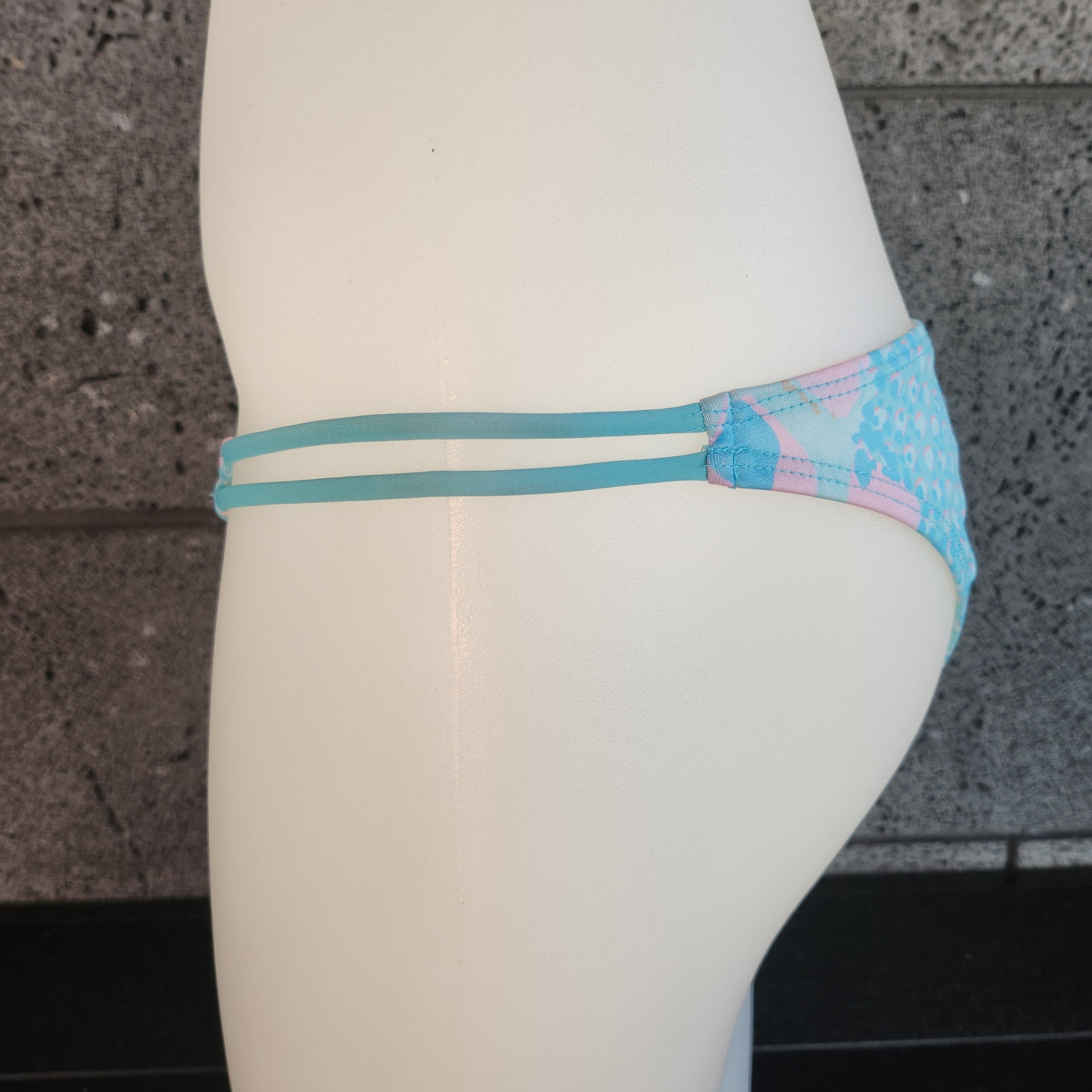 Loco Boutique P-Python Strappy Side Cinched Rear Bikini Bottom