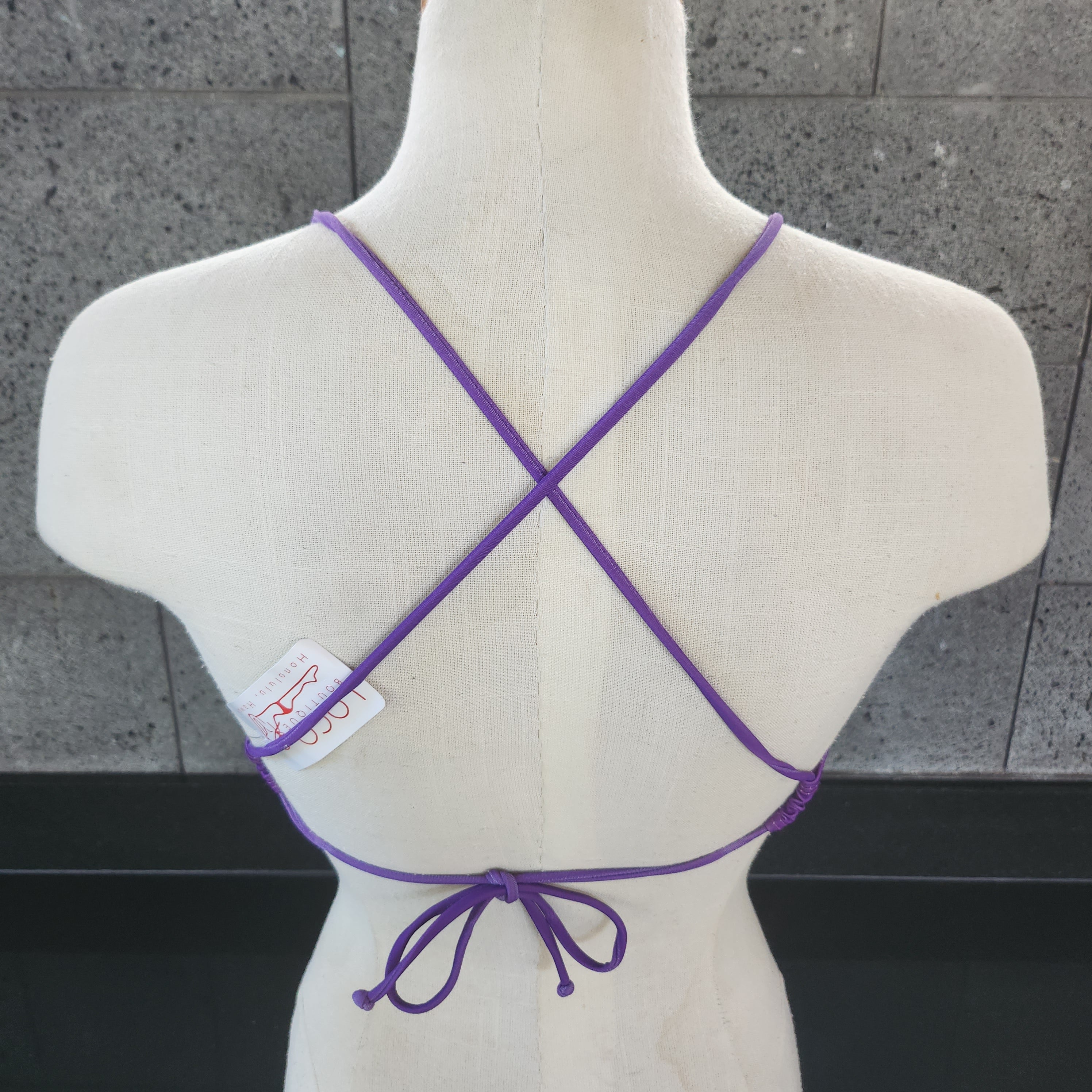 Loco Boutique Solid Logo Flounce Crop Top