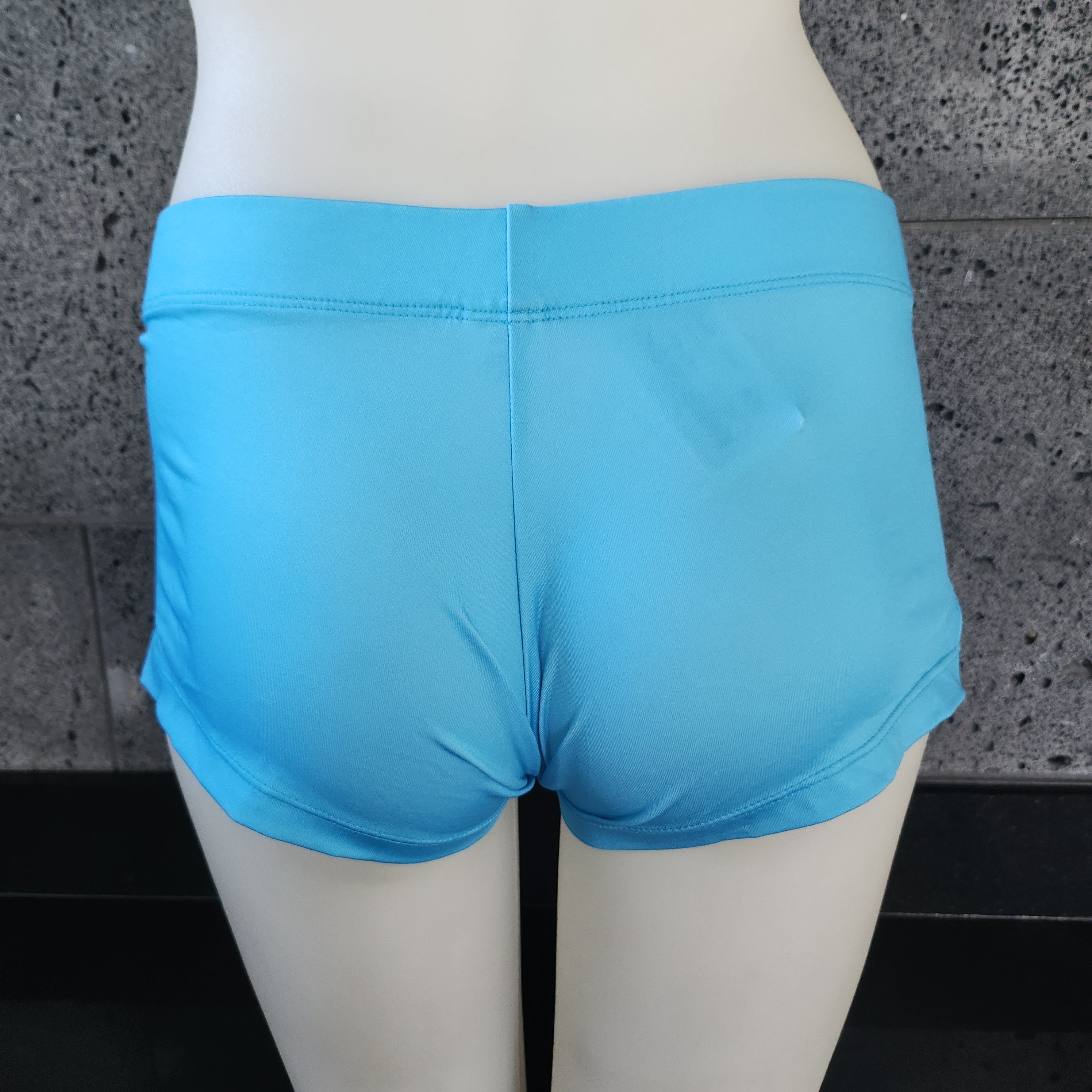 Loco Boutique Solid Logo Fitted Shorts