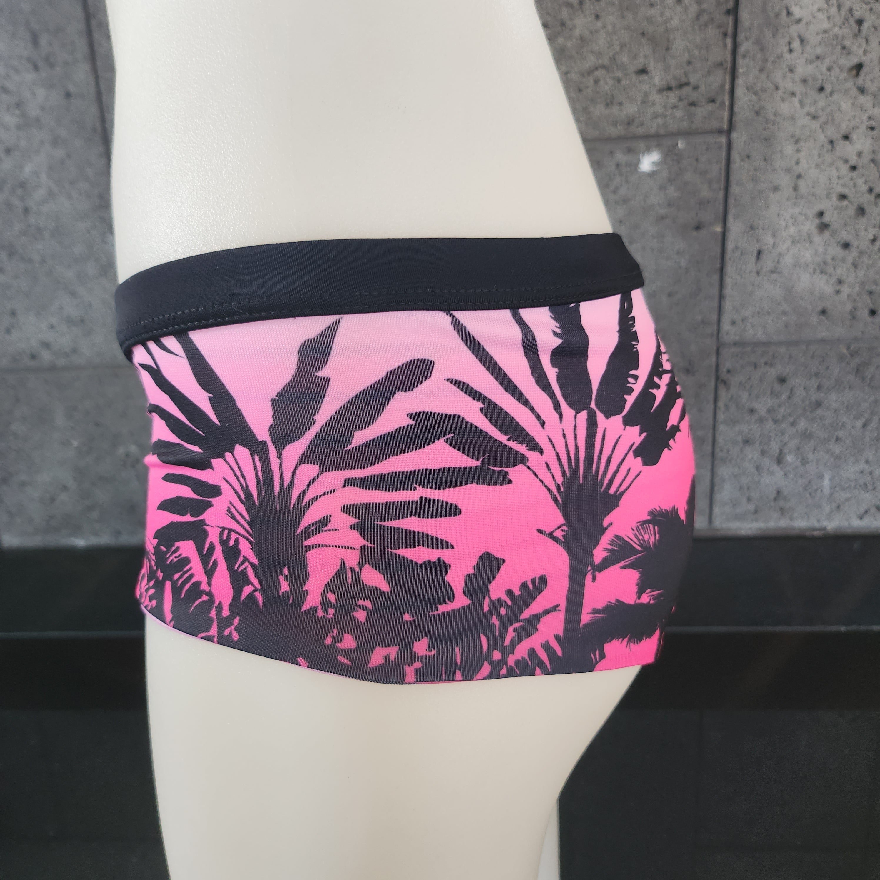 Loco Boutique Shadow Stripe Reversible Boyshort Swim Bottom