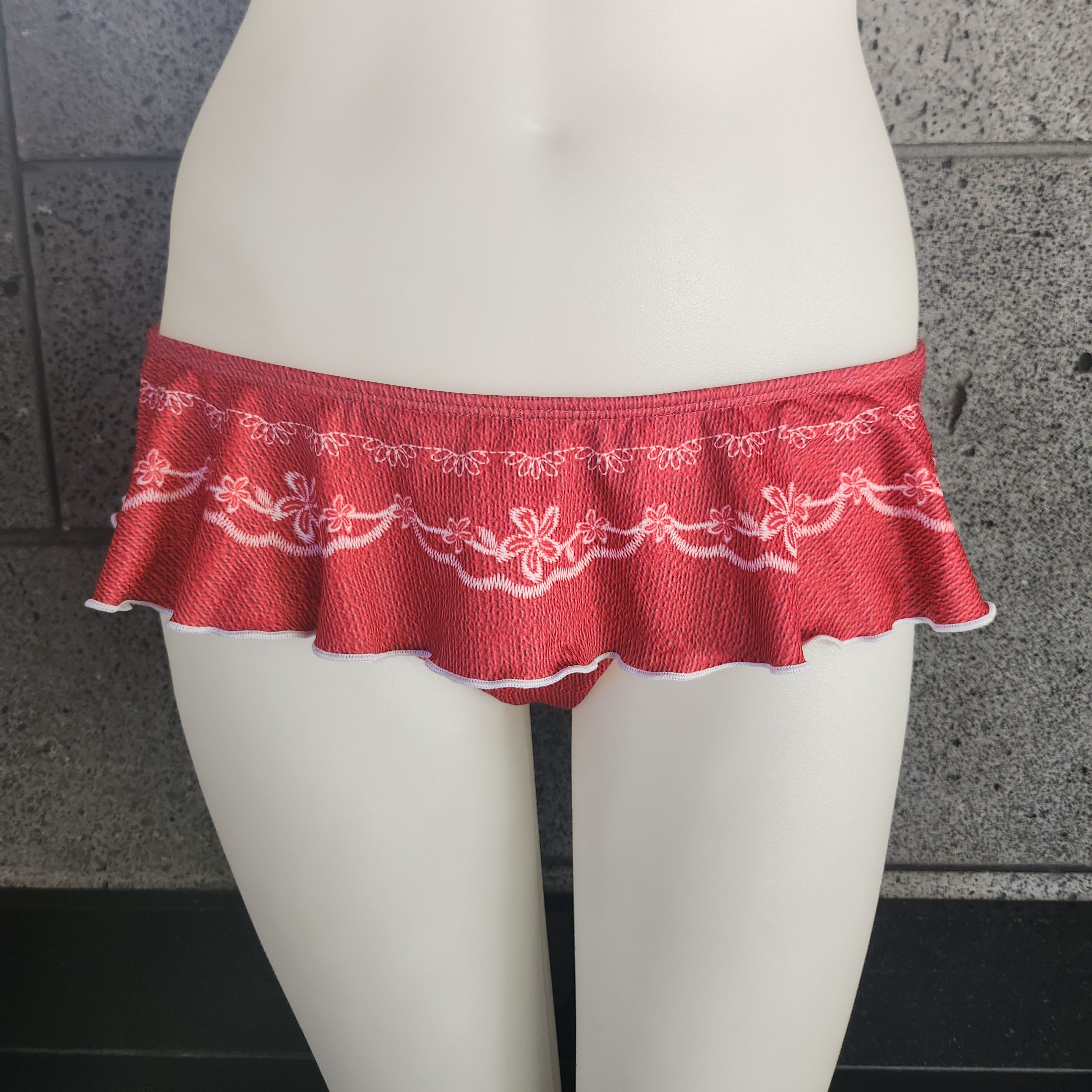 Loco Boutique Embroidery Skirted Bottom