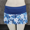 Plumeria & Palm Flared Skort - LIGHT-NAVY / XS