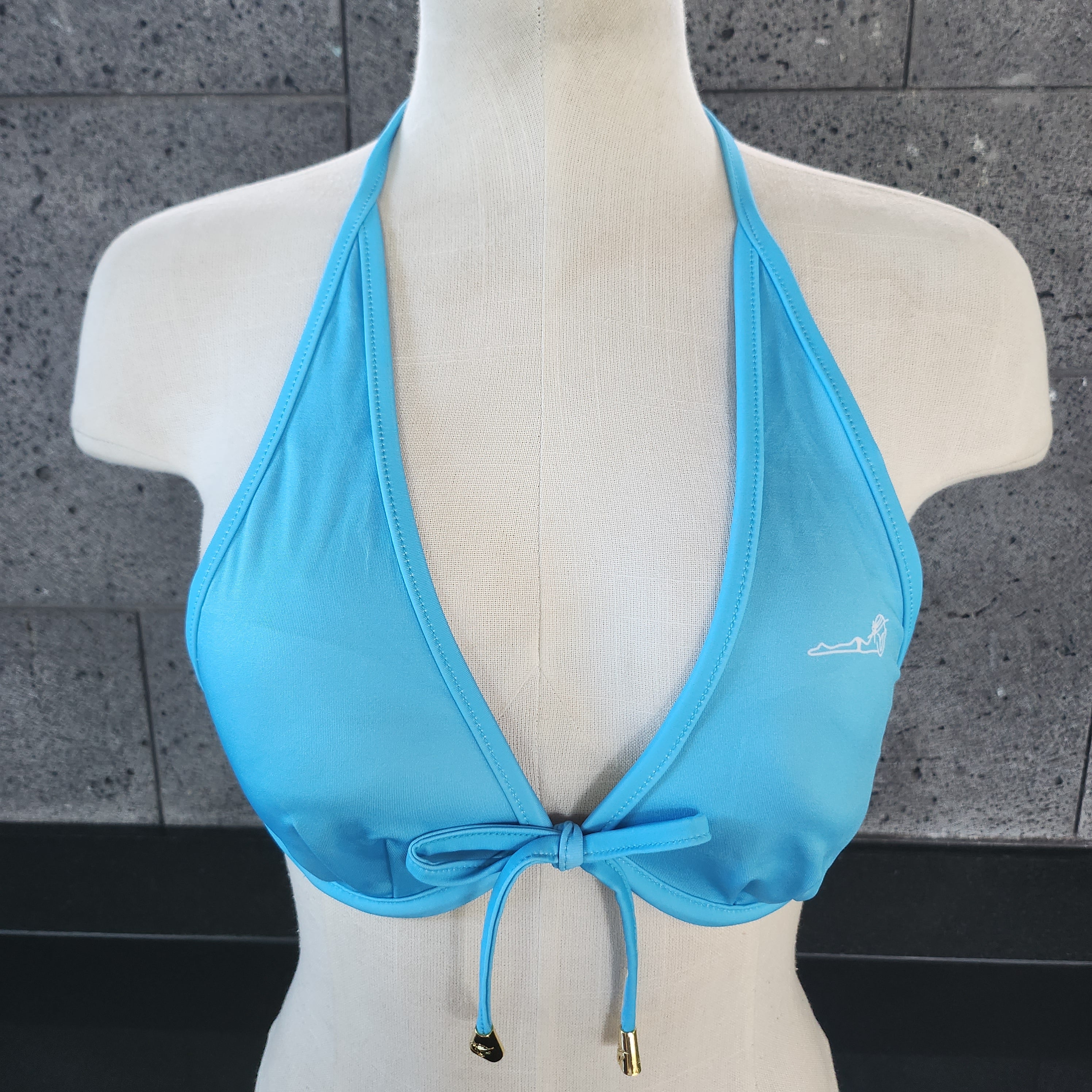 Loco Boutique Solid Logo Tie Back Underwire